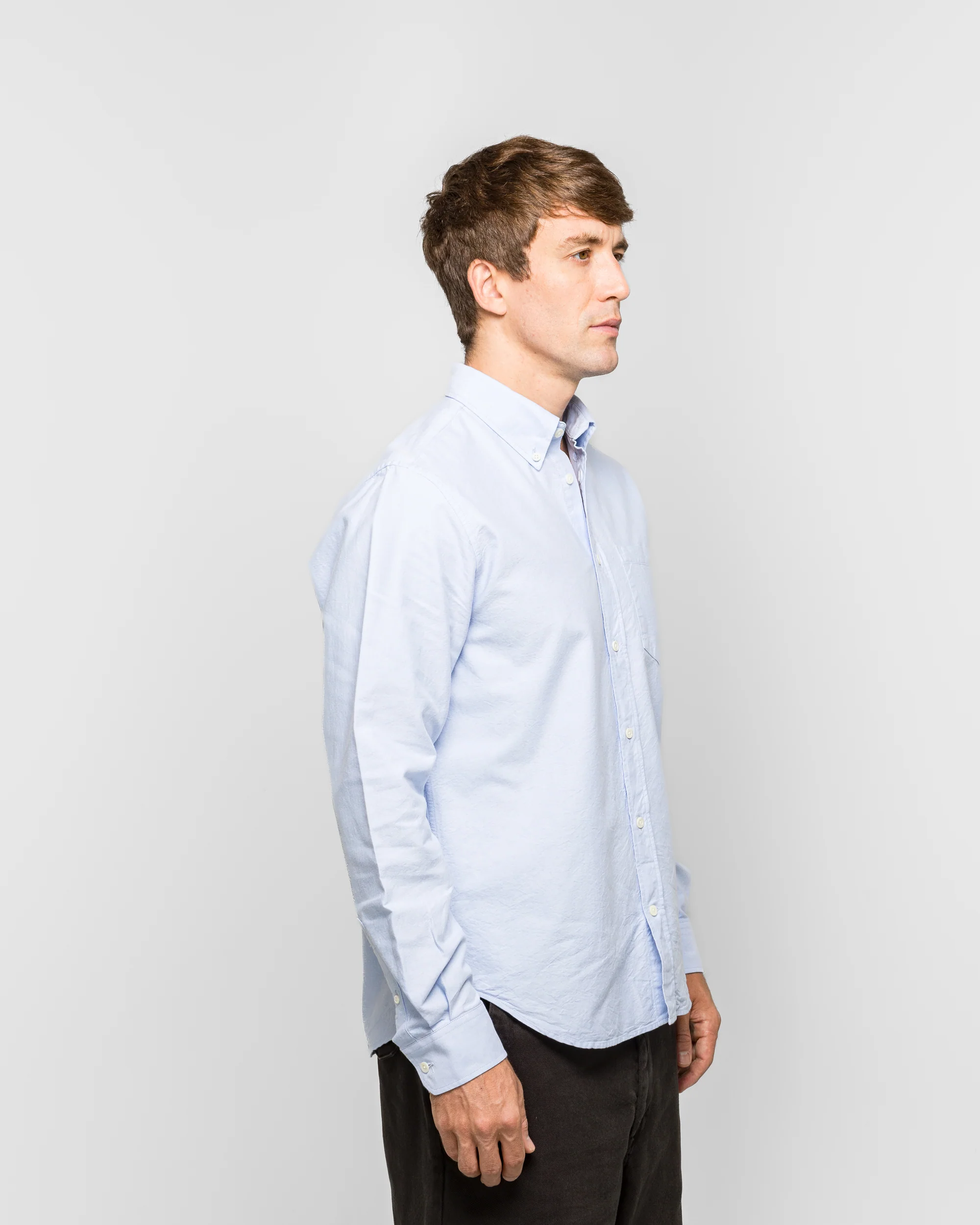 Standard Oxford BD Shirt - Pale Blue - Image 3