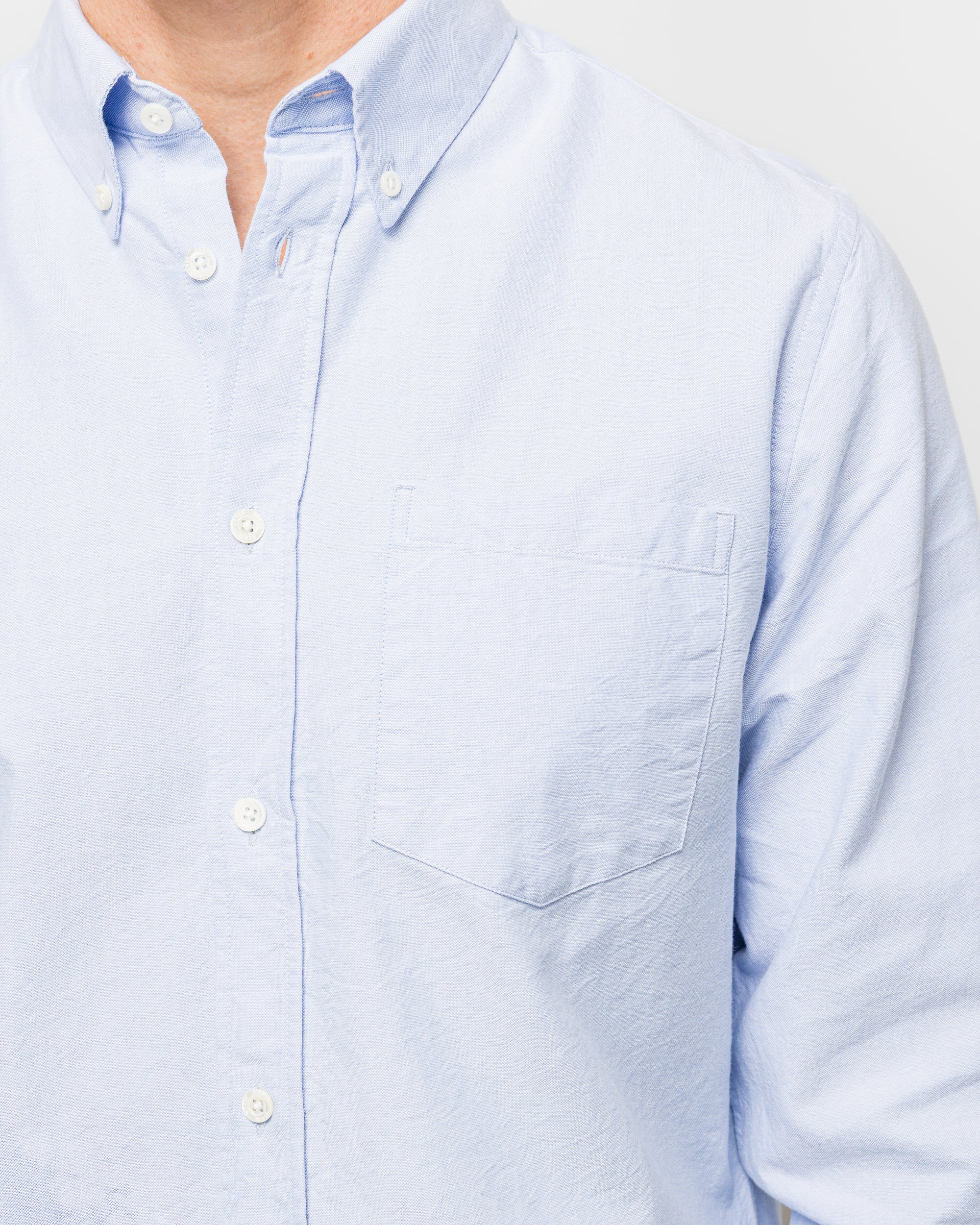 Standard Oxford BD Shirt - Pale Blue - Image 5