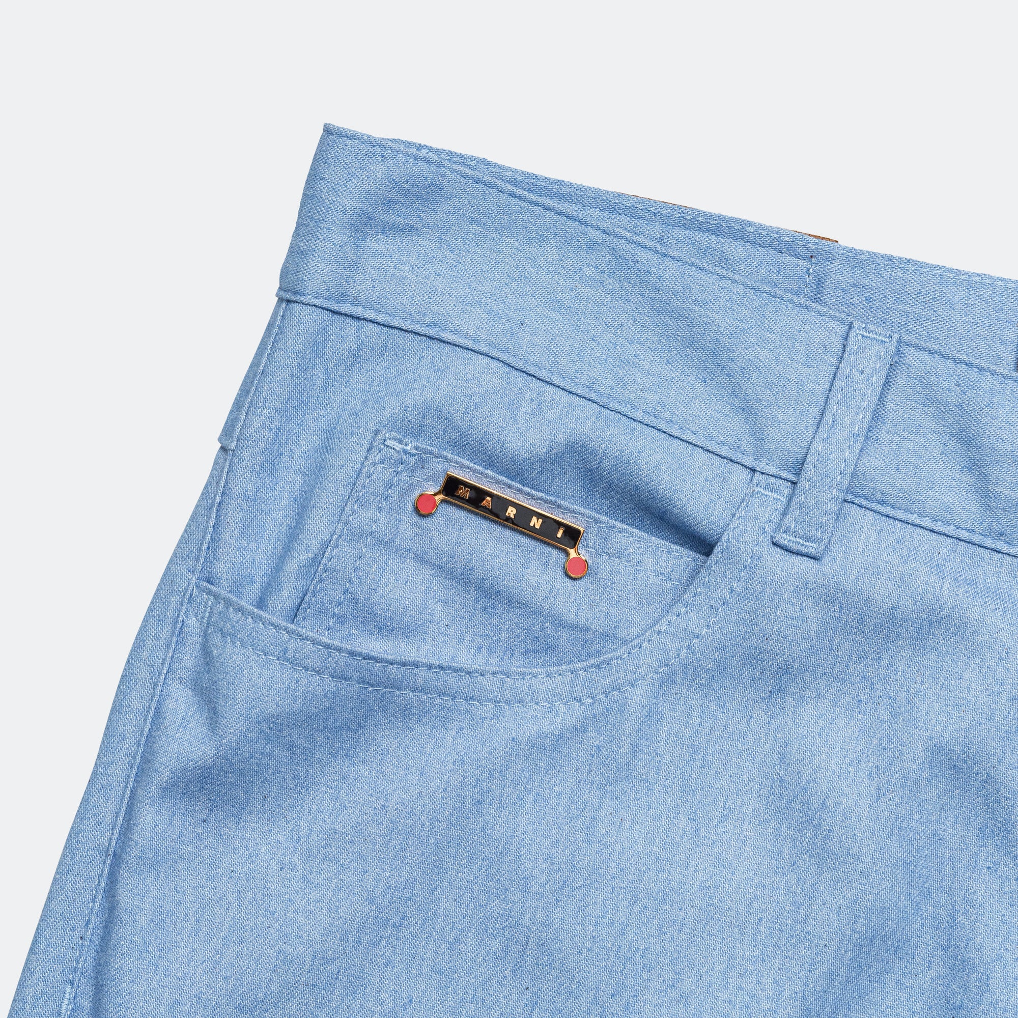 Straight Leg Denim - Iris Blue - Image 3