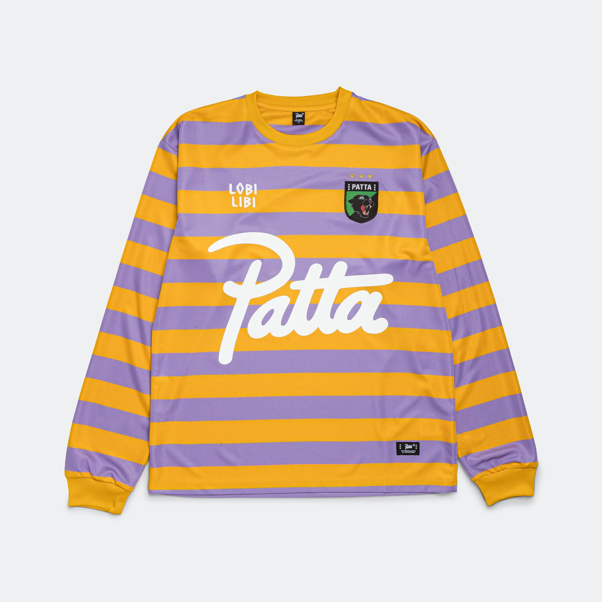 Striped LS Football Jersey - Chalk Violet