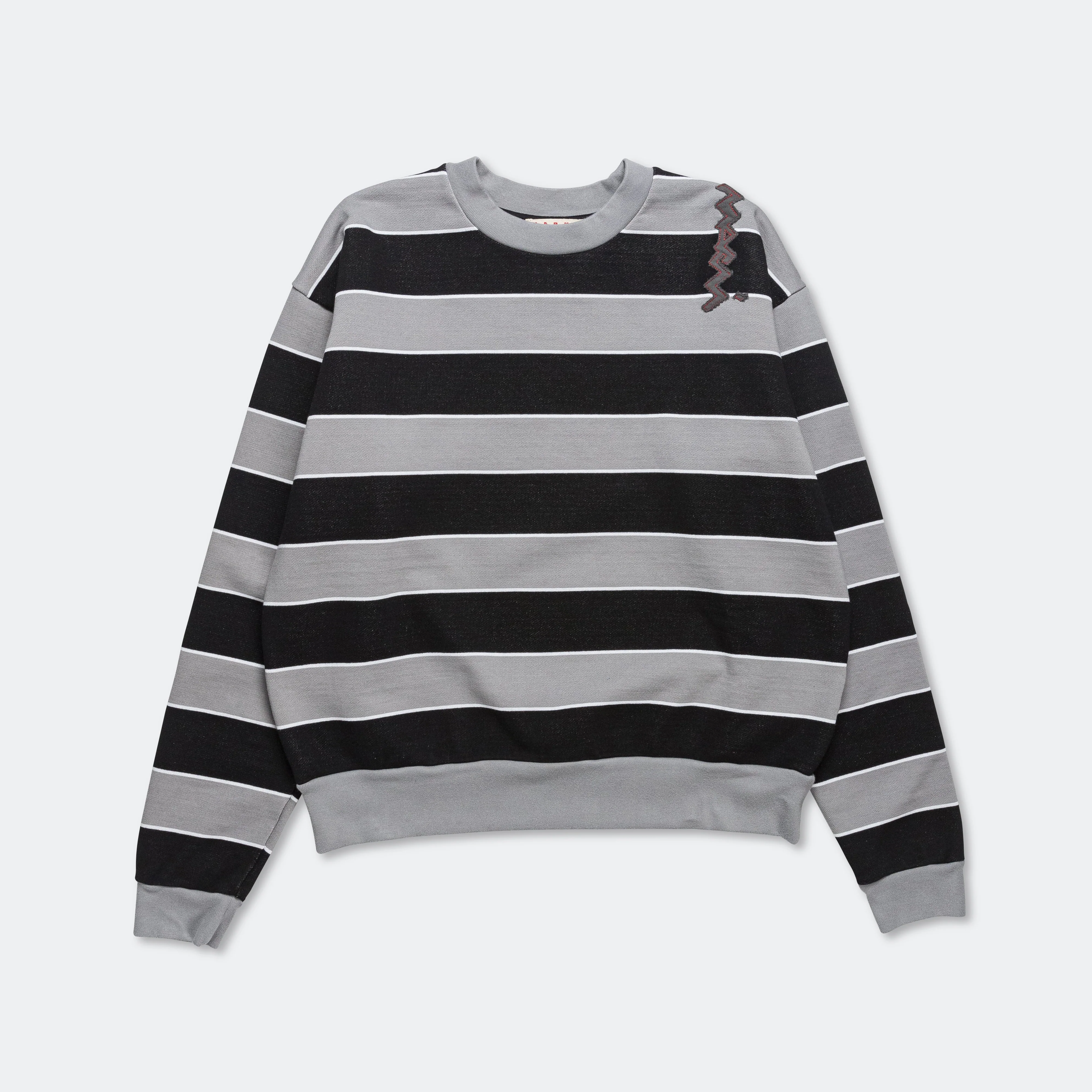 Striped Sweatshirt - Grey/Black