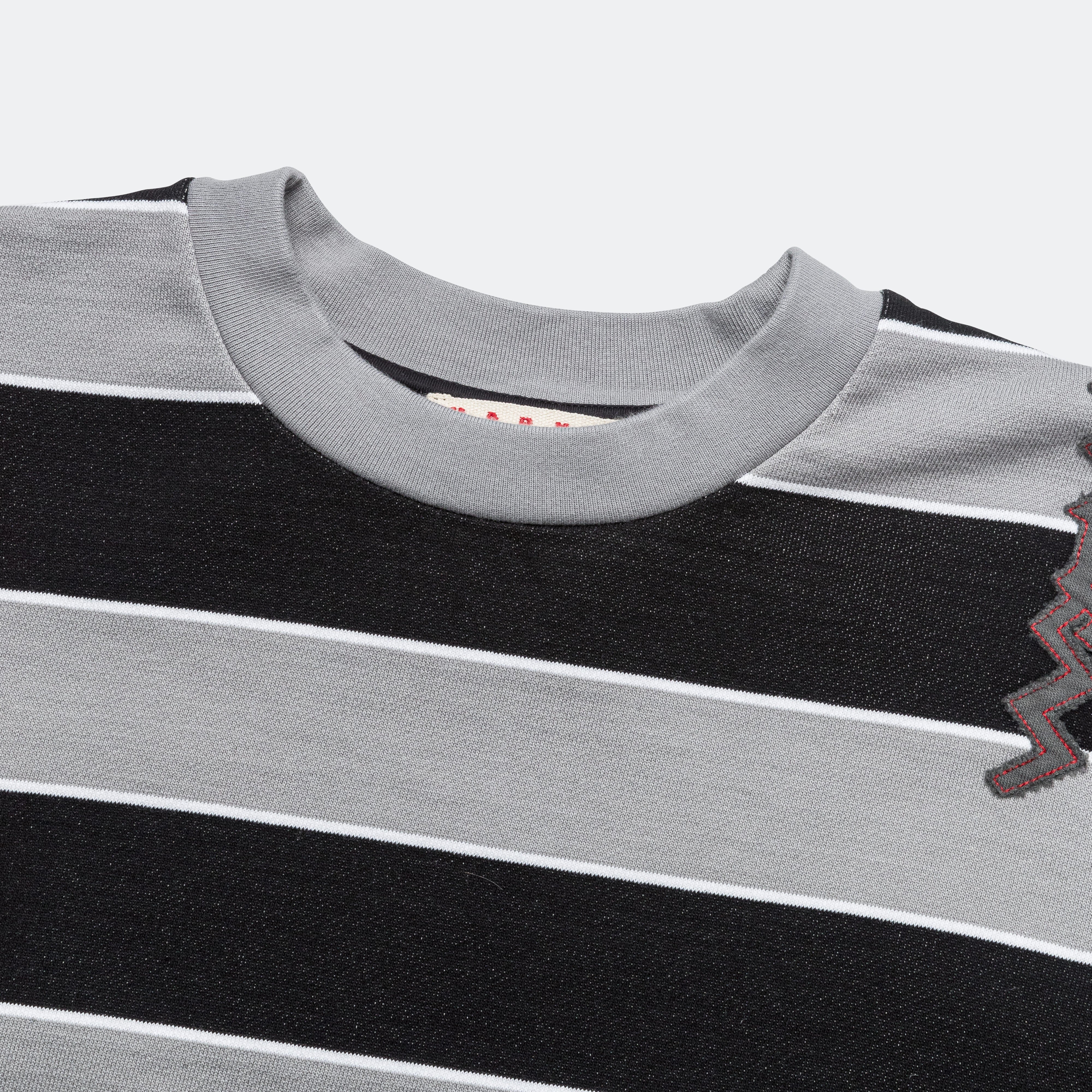 Striped Sweatshirt - Grey/Black - Image 2