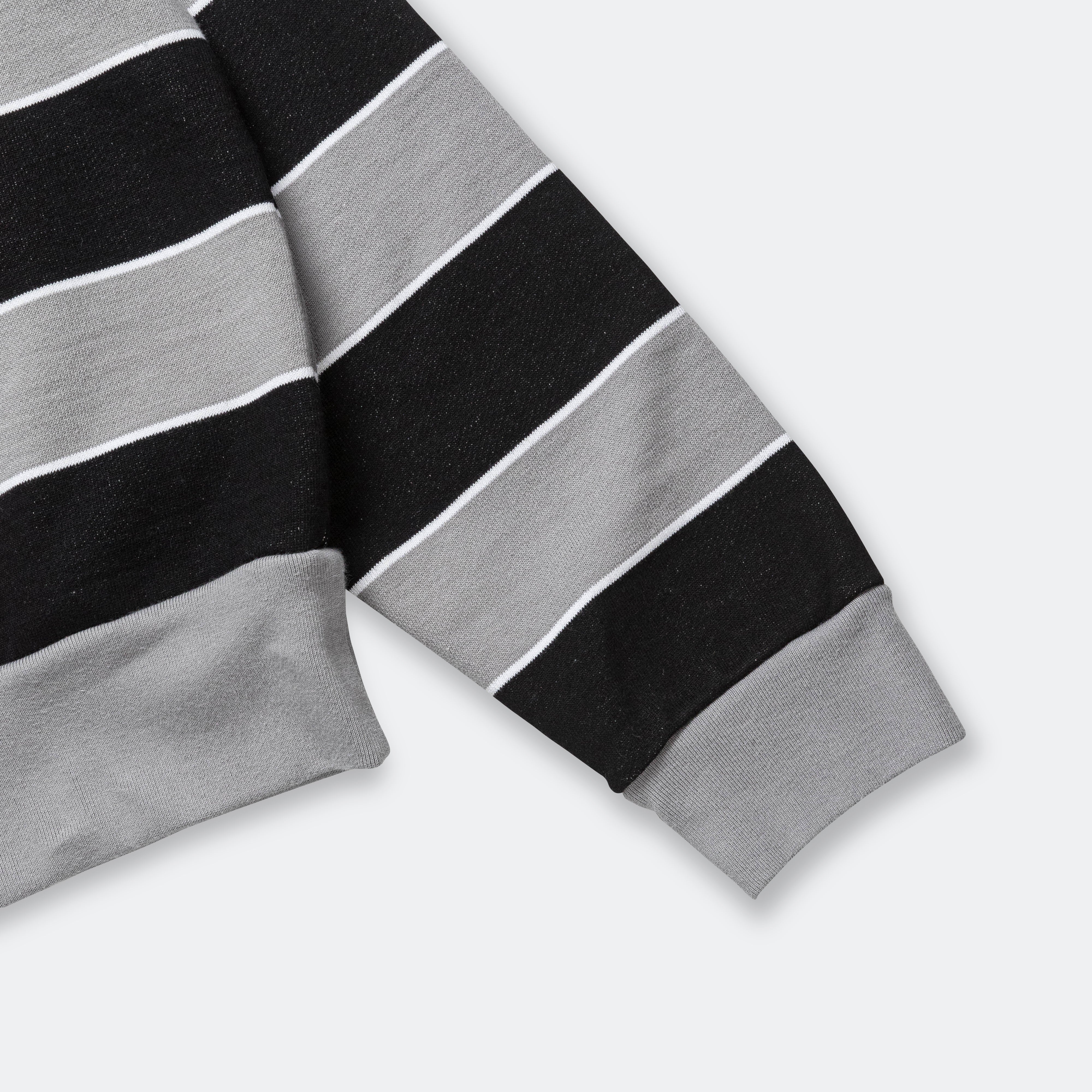 Striped Sweatshirt - Grey/Black - Image 5