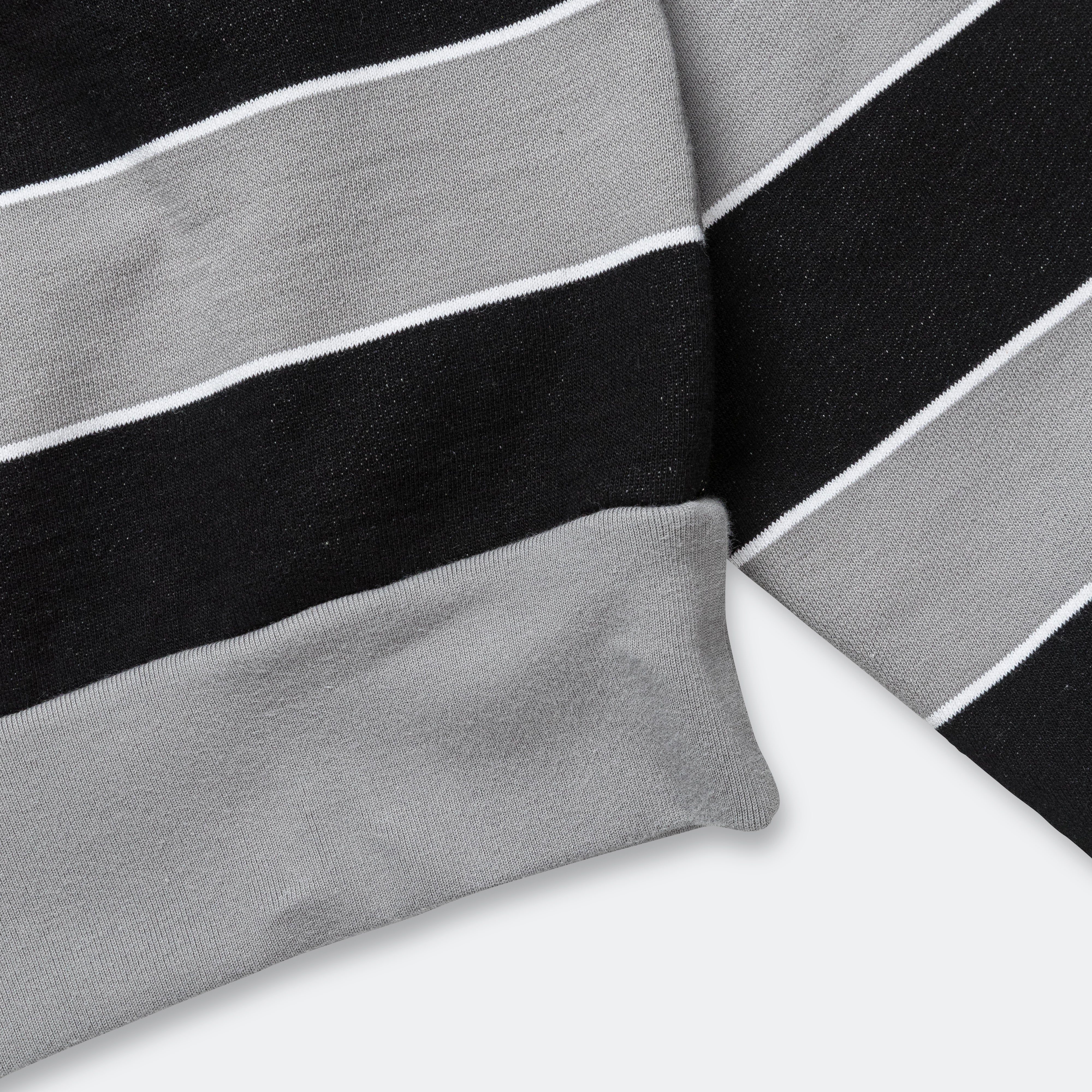 Striped Sweatshirt - Grey/Black - Image 6
