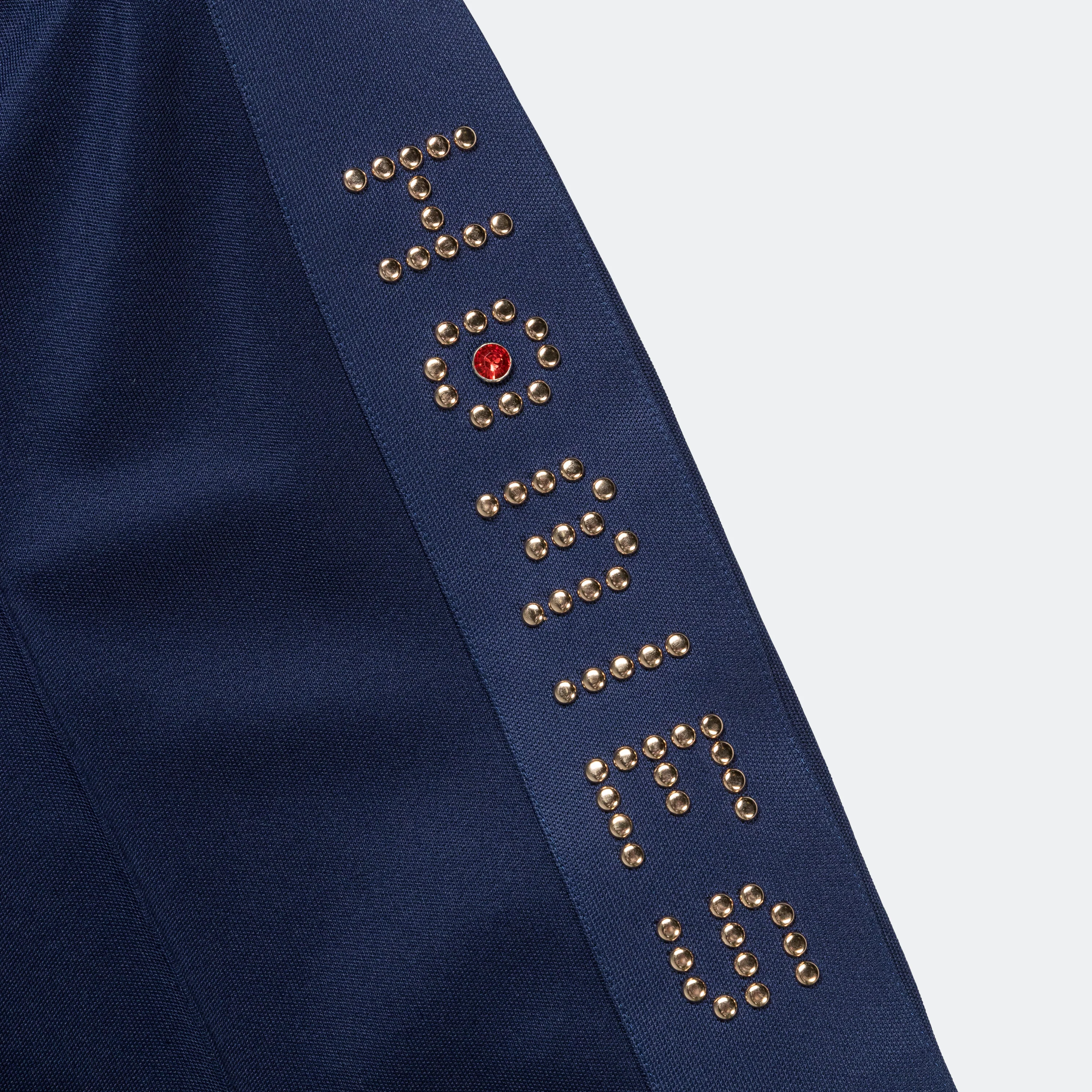 Studded Track Pant - Navy - Image 4