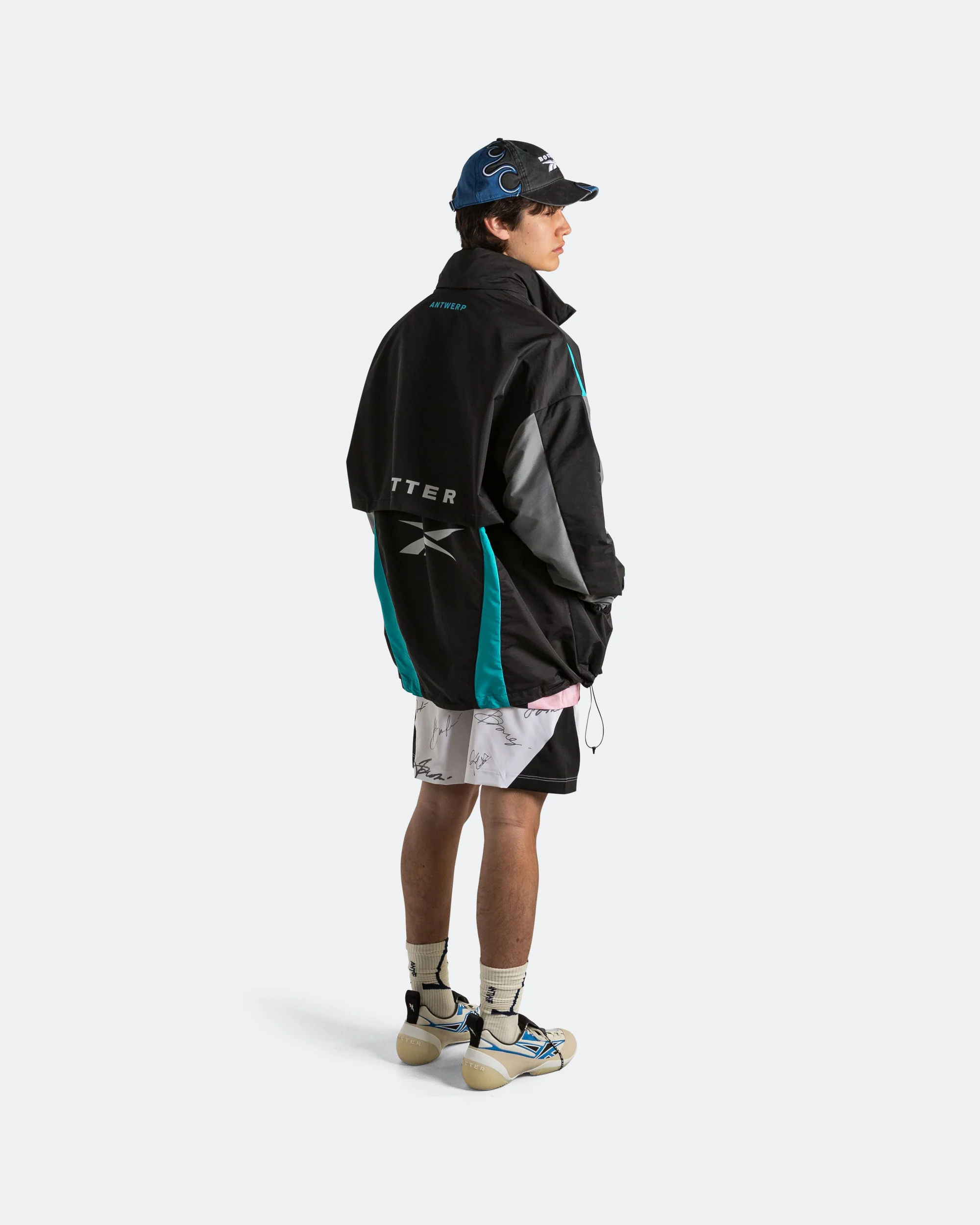 Summer Bench Jacket x Botter - Grey/Aqua Blue - Image 4