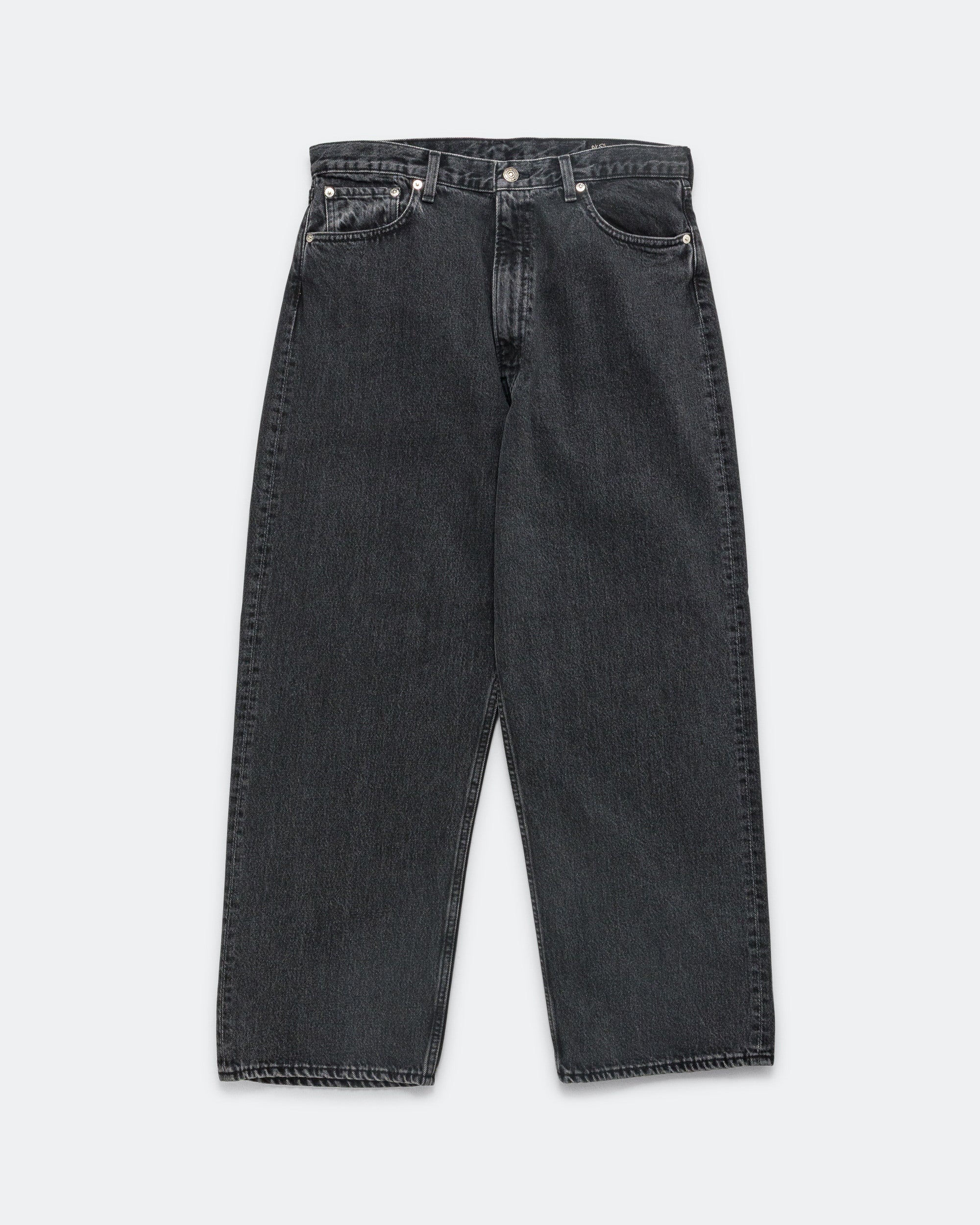 Super Dad's Fit Pants - Black Denim Stone Wash