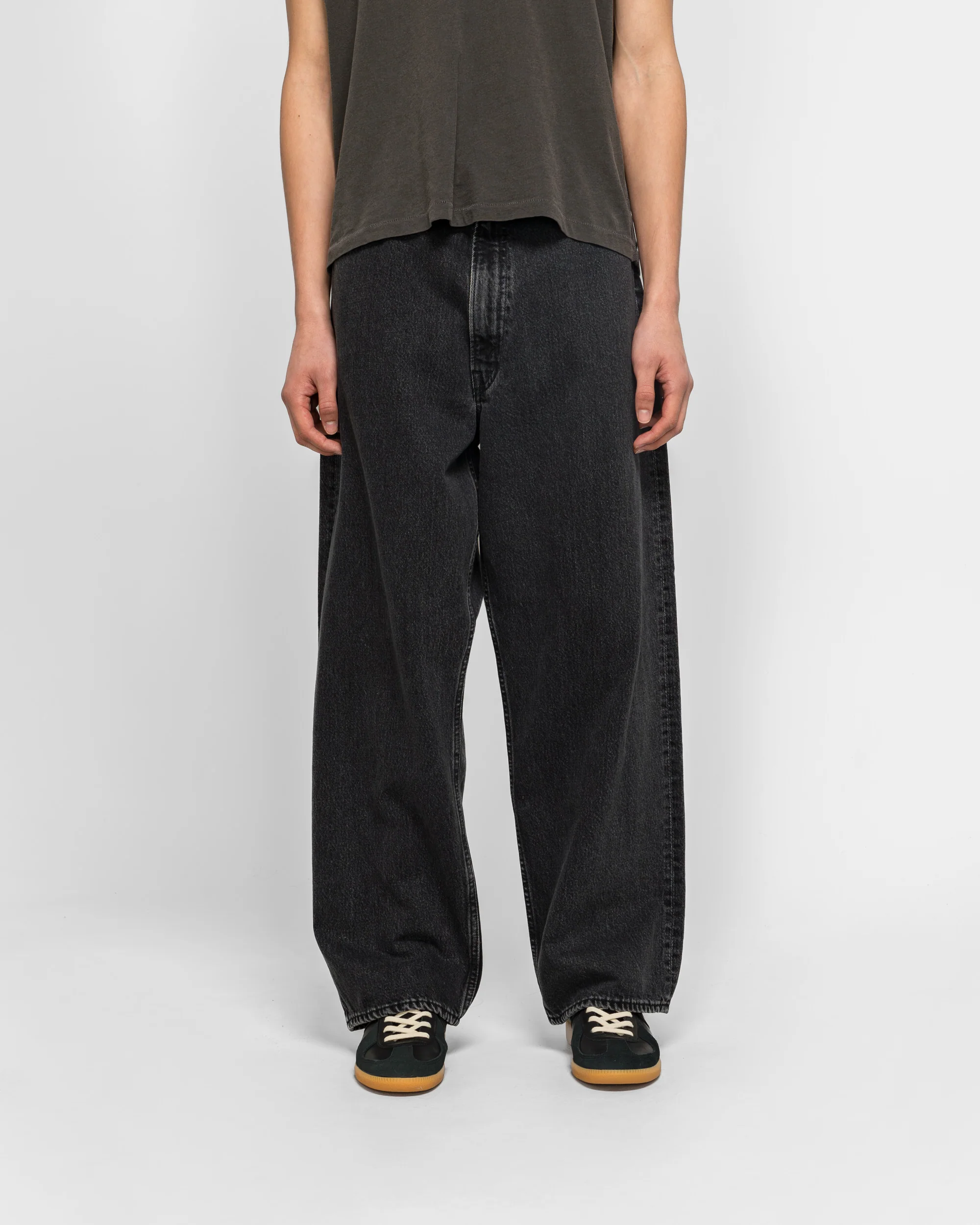 Super Dad's Fit Pants - Black Denim Stone Wash - Image 2
