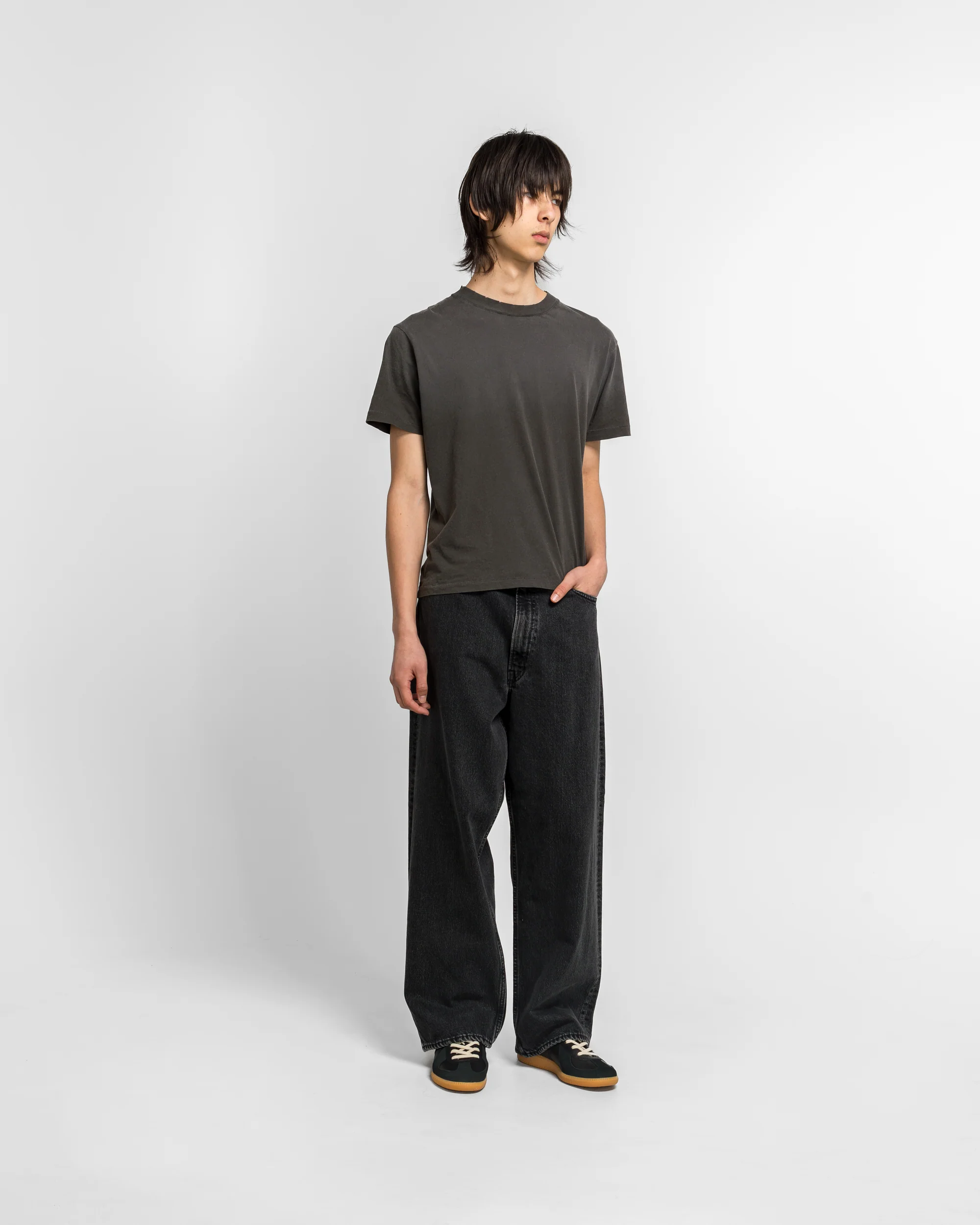Super Dad's Fit Pants - Black Denim Stone Wash - Image 6