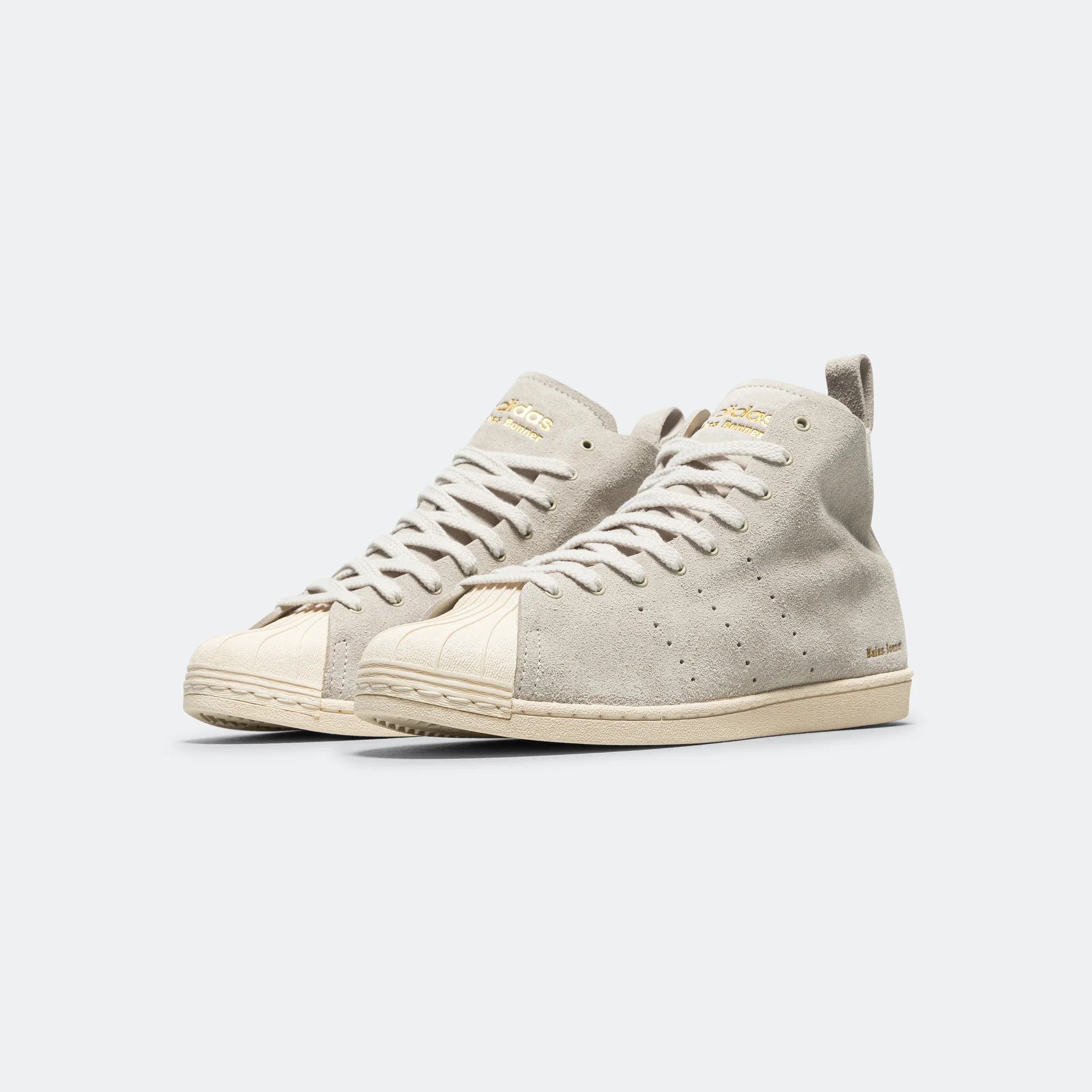 Superstar Hi x Wales Bonner - Mist Stone/Wonder White-Gold Metallic - Image 2