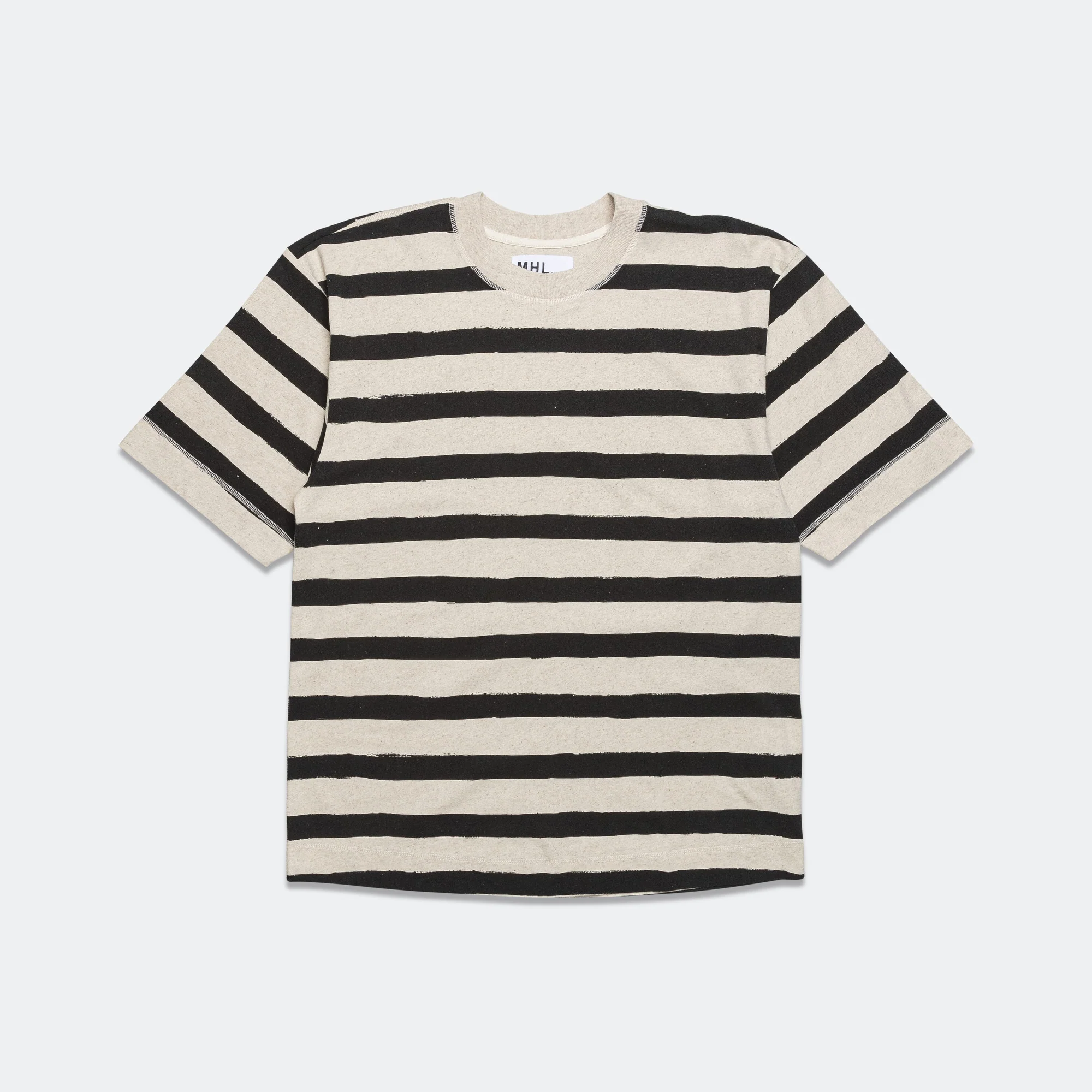 T-Shape Matelot - Cotton Hemp Jersey Natural/Black