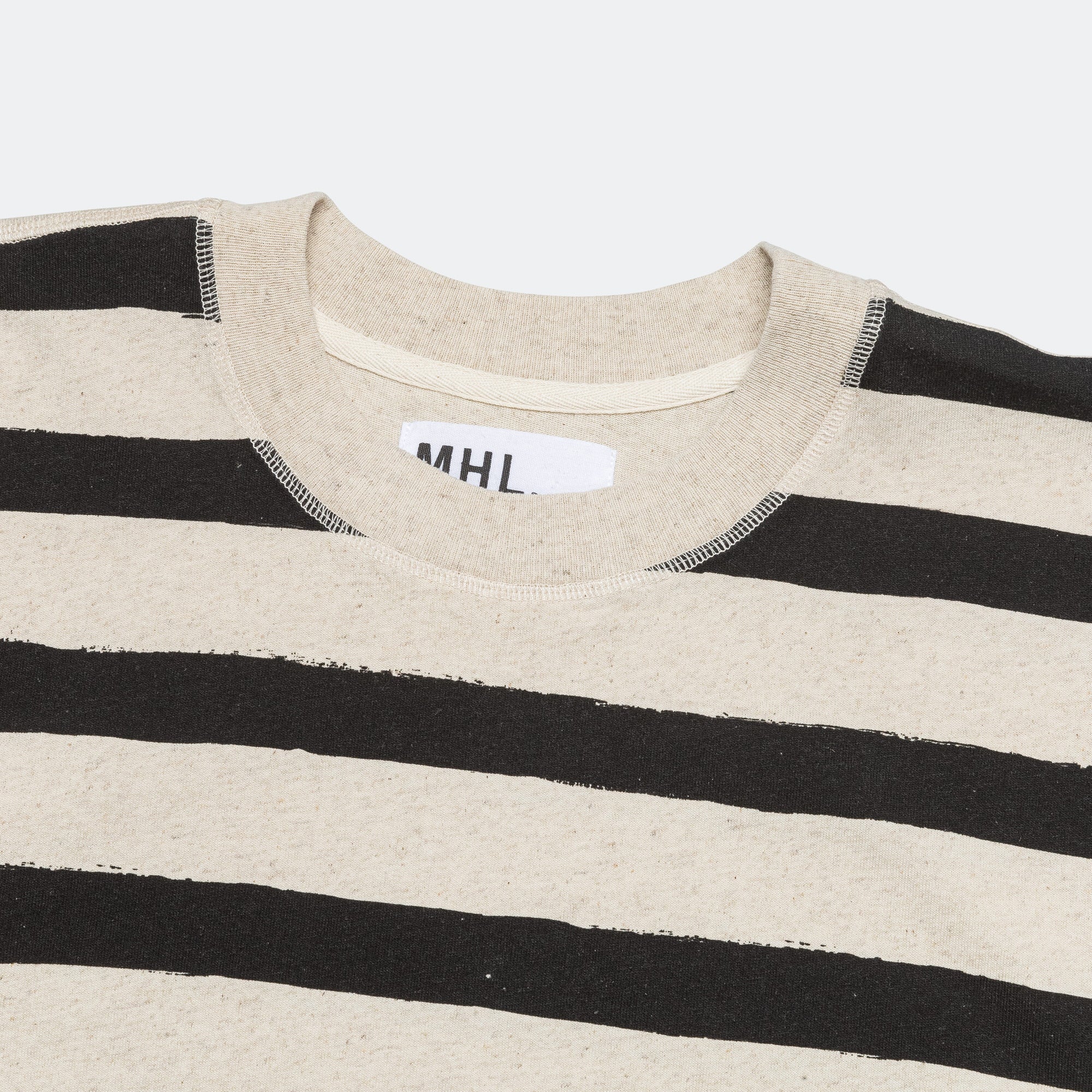 T-Shape Matelot - Cotton Hemp Jersey Natural/Black - Image 2