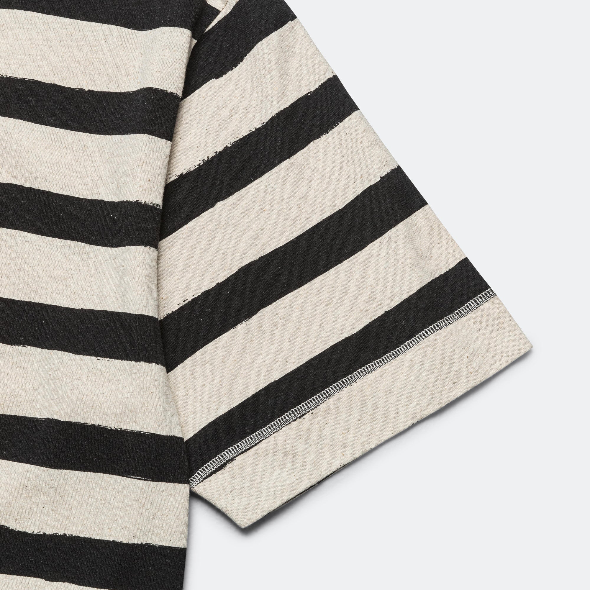T-Shape Matelot - Cotton Hemp Jersey Natural/Black - Image 3