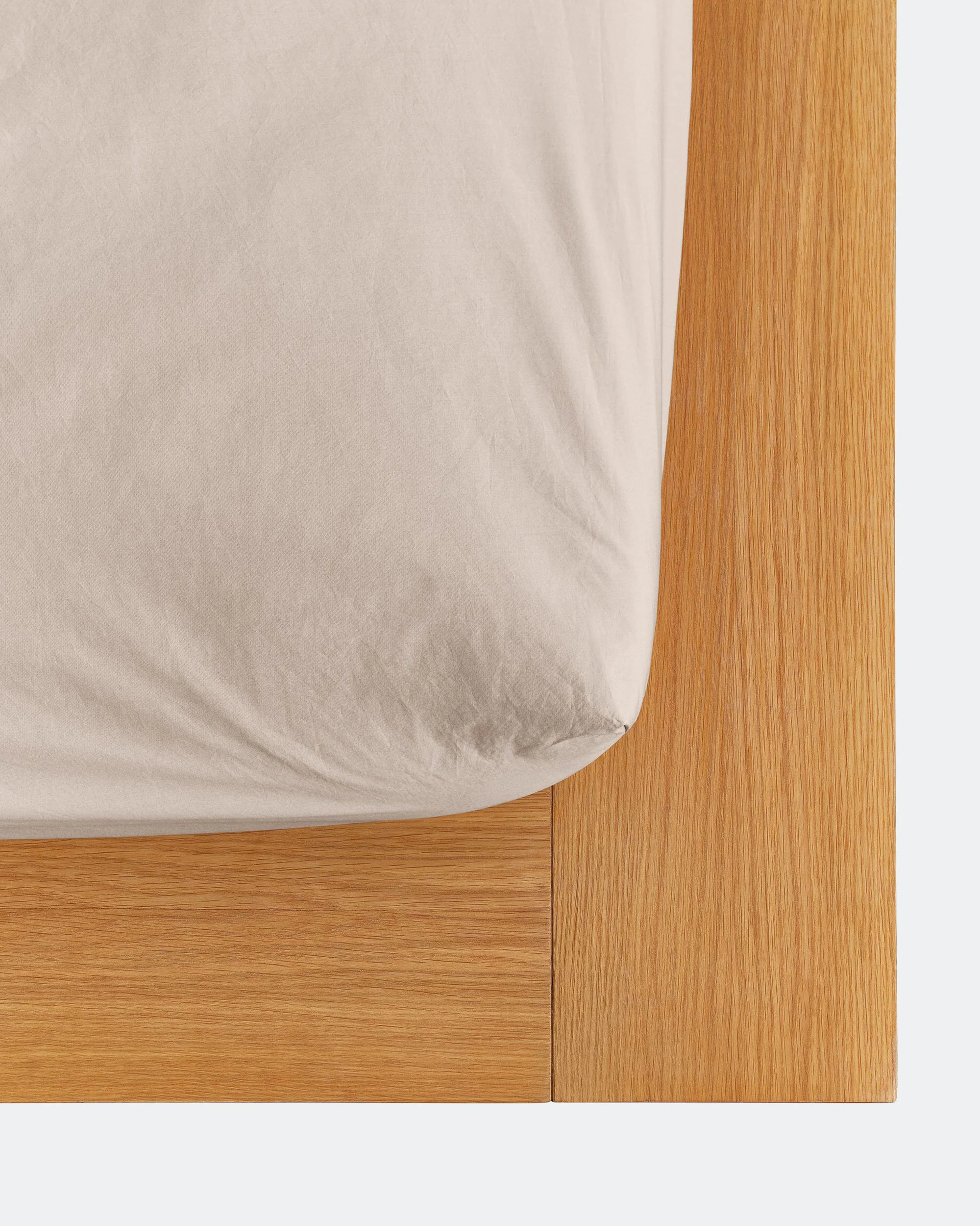 Percale Fitted Sheet - Clay Clay - Image 2