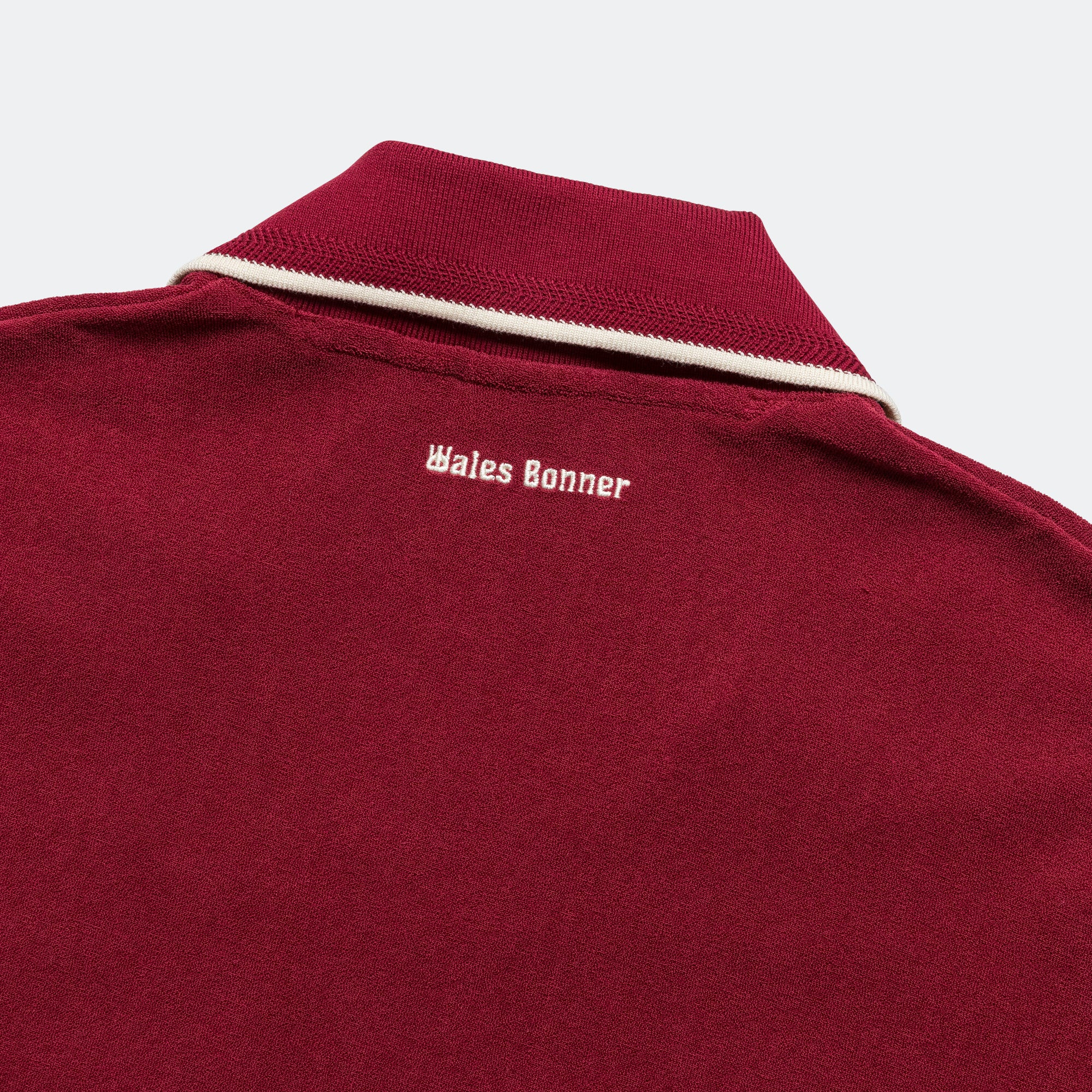 Terry Polo x Wales Bonner - Collegiate Burgundy - Image 5