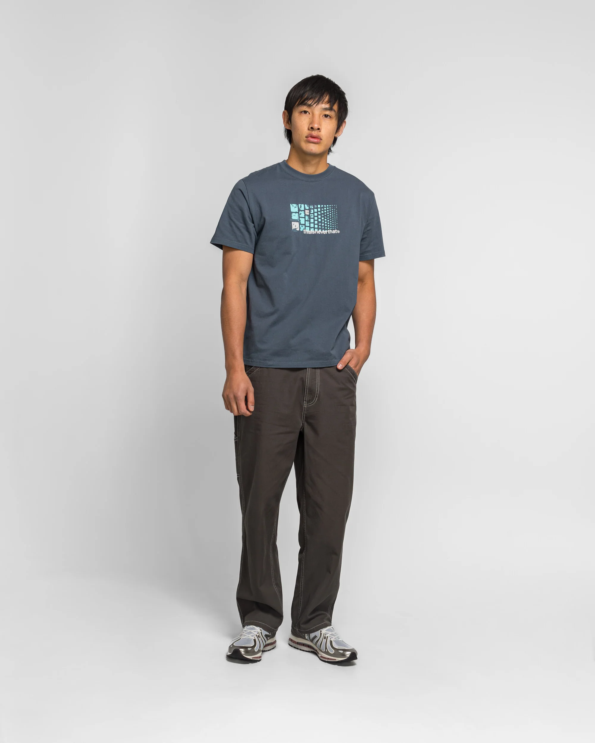 Cellular Tee - Faded Navy - Image 5