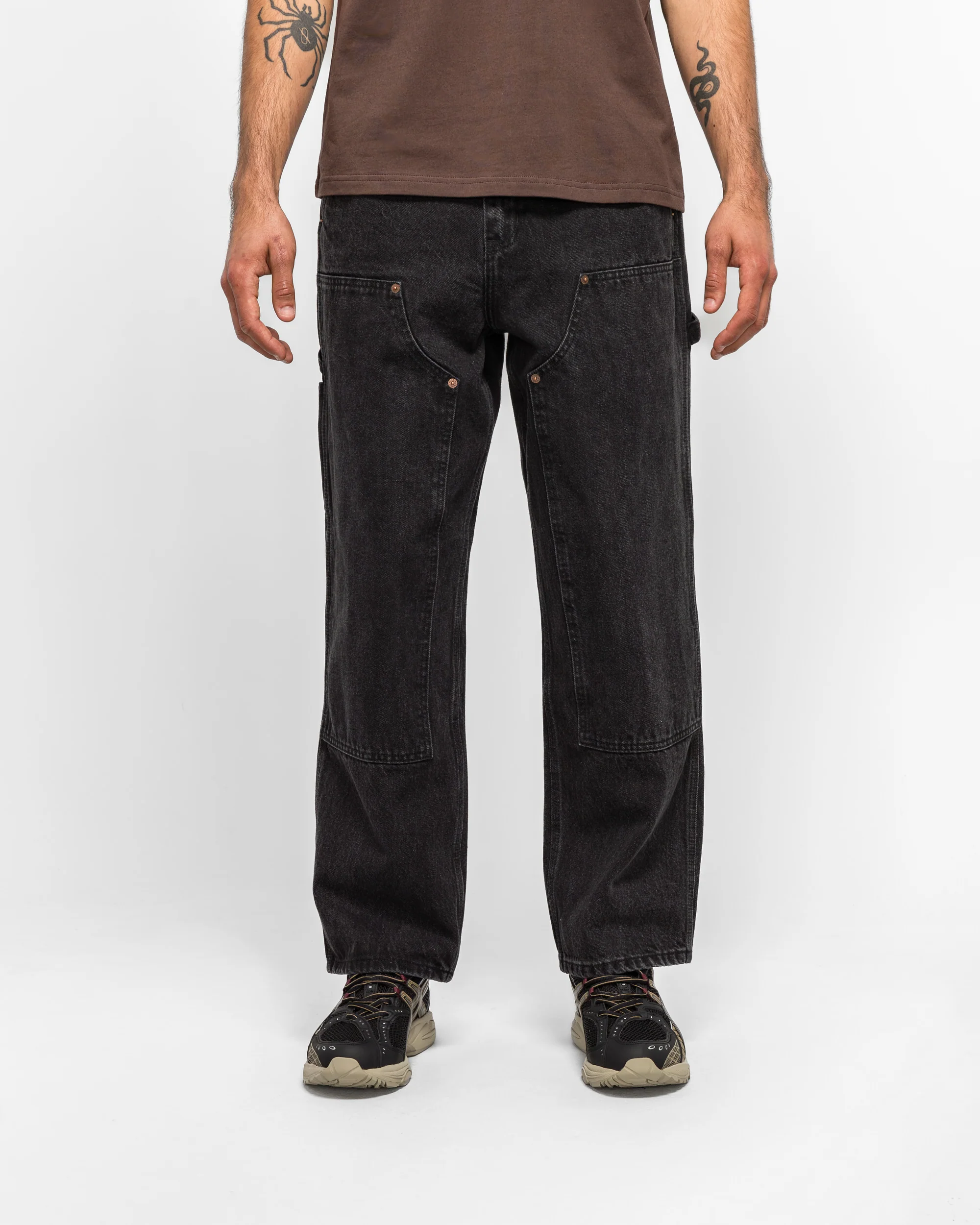 Denim Double Knee Pant - Black - Image 2