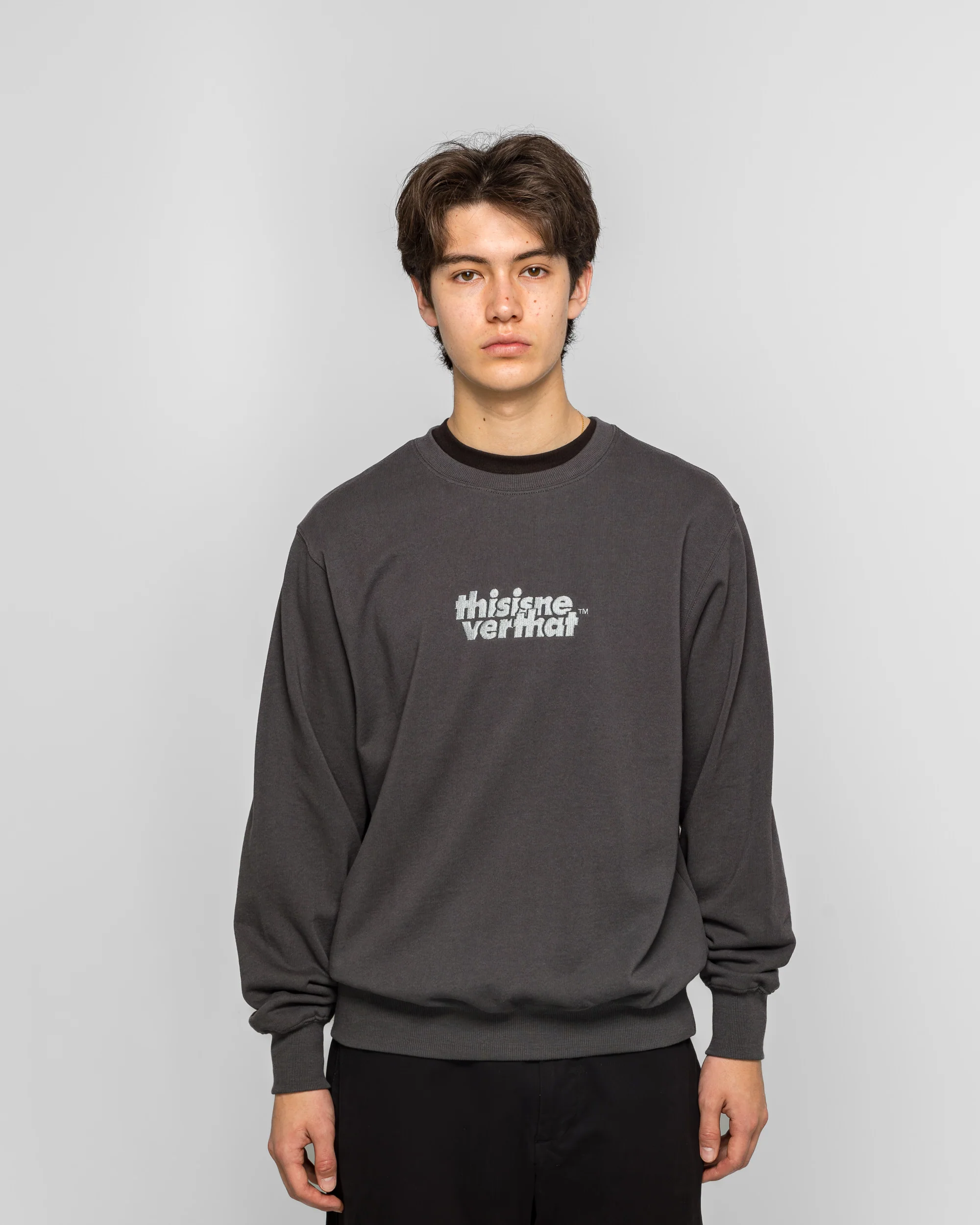 OL-Logo Crewneck - Charcoal - Image 2