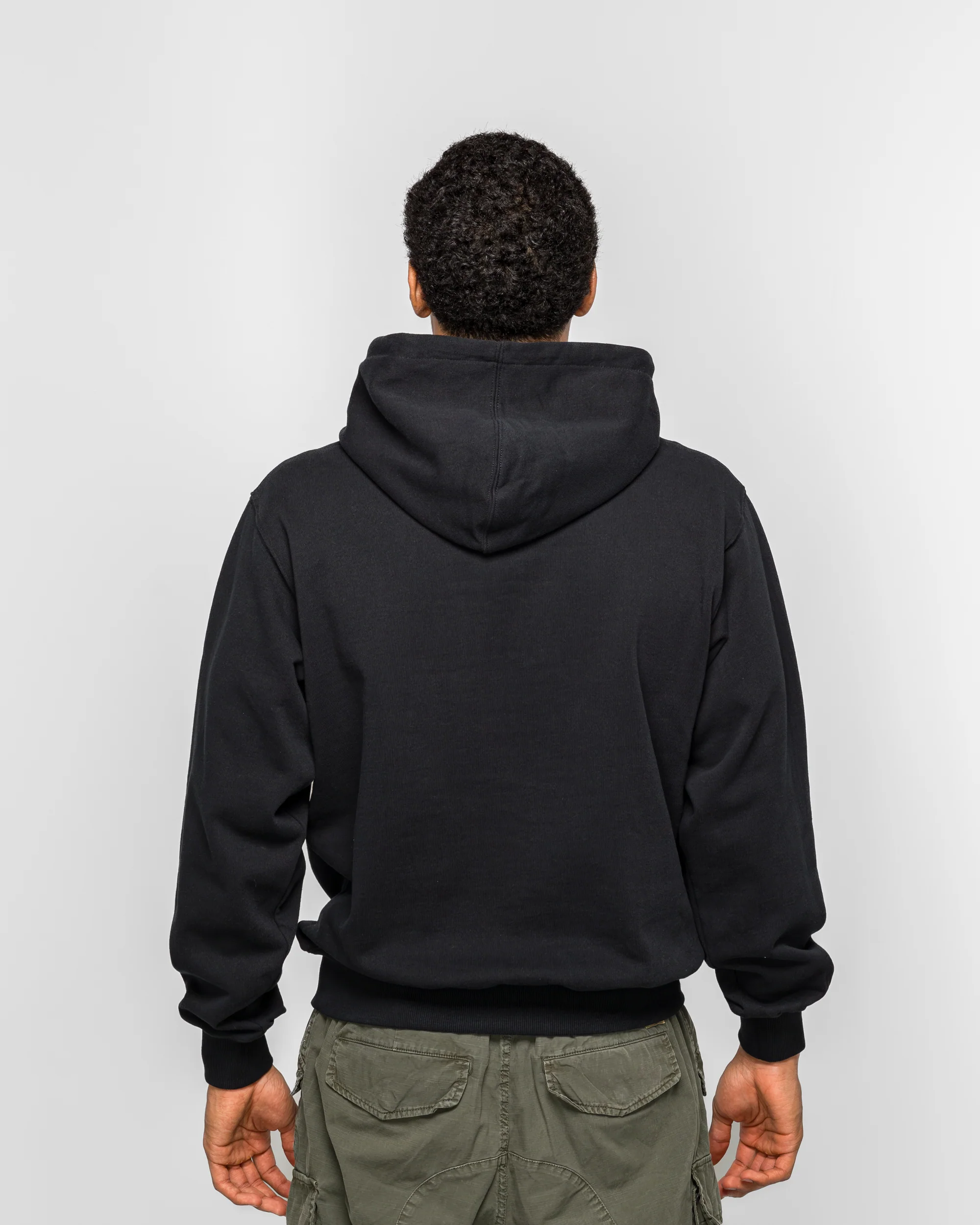 Old English Logo Hoodie - Black - Image 4