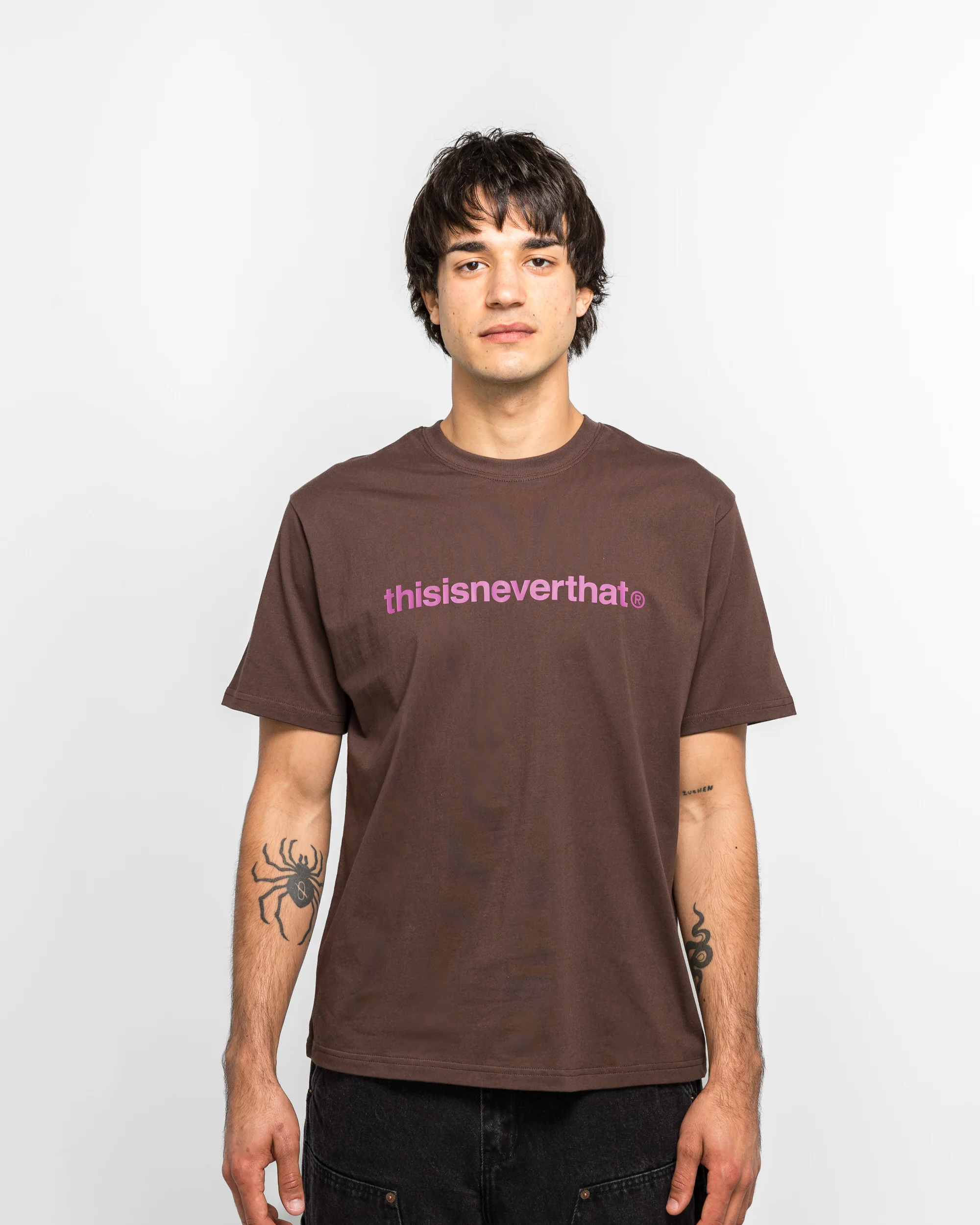 T-Logo Tee - Dark Chocolate - Image 2
