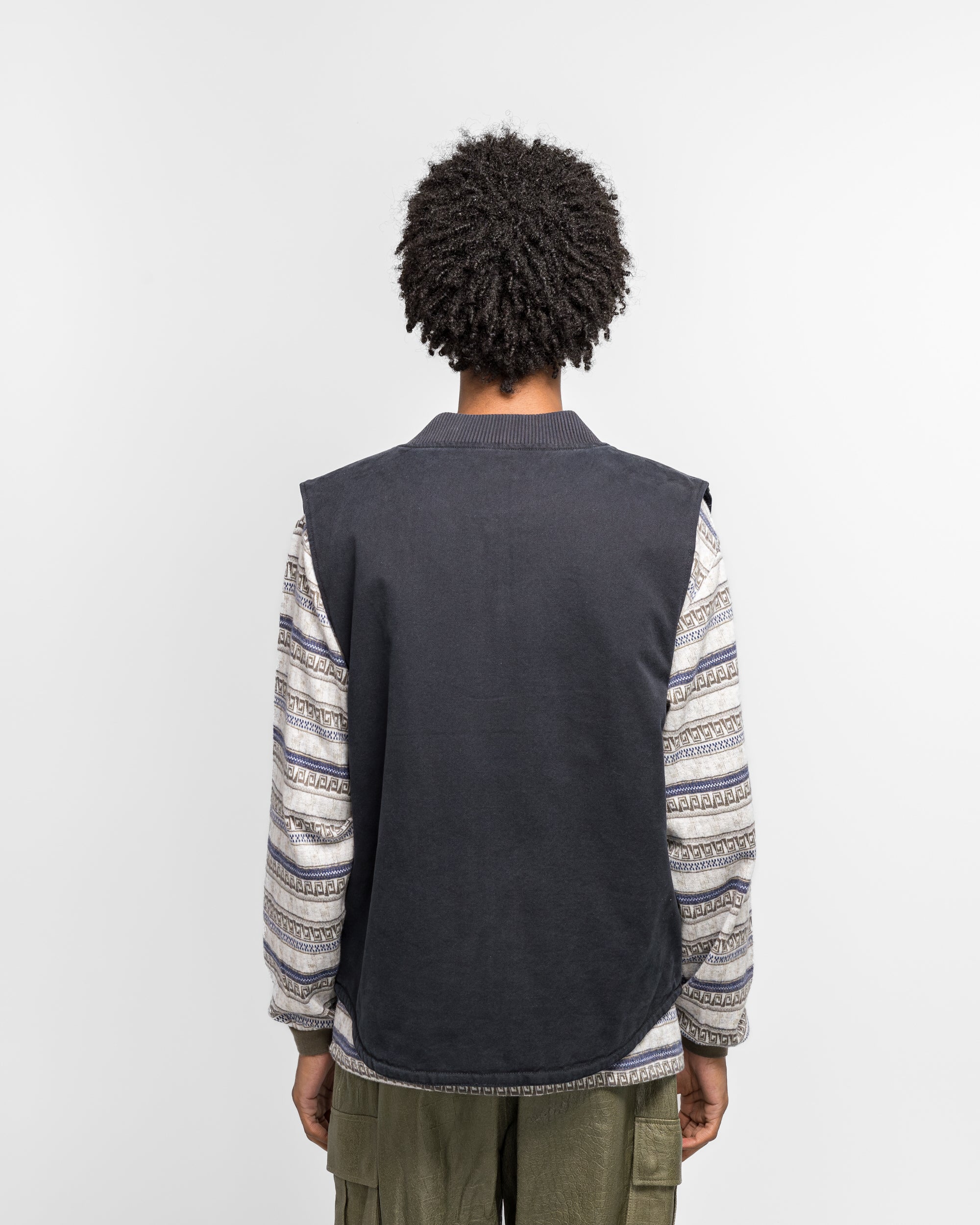 Washed Duck Vest - Navy - Image 4