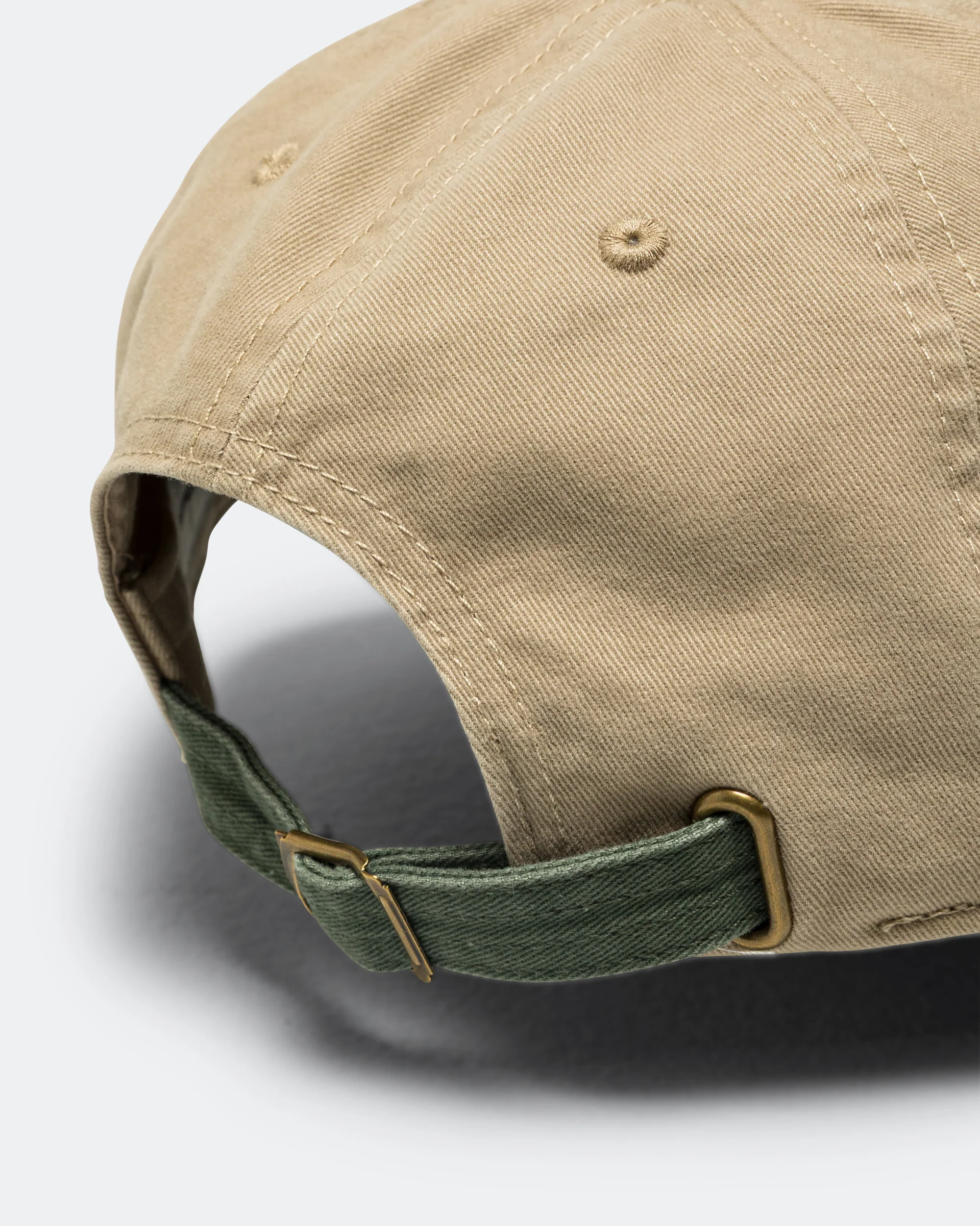 Washed T-Logo Cap - Beige/Moss - Image 4