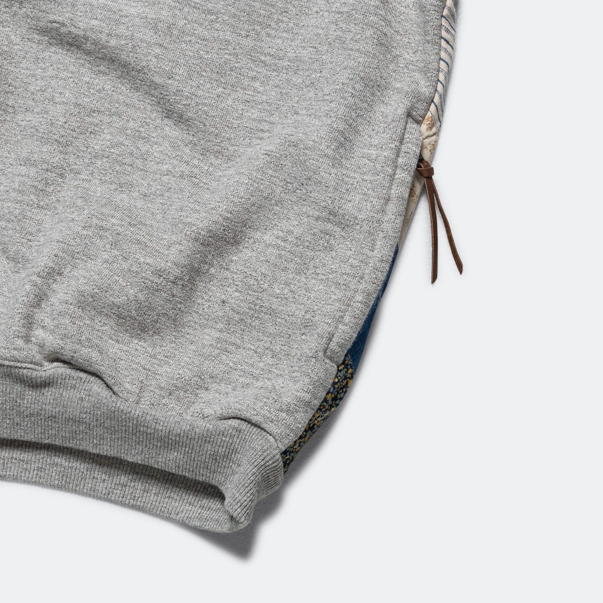 TOP SWT Knit x YABANE Quilt 2 TONES BIG Vest - Grey/IDG - Image 3