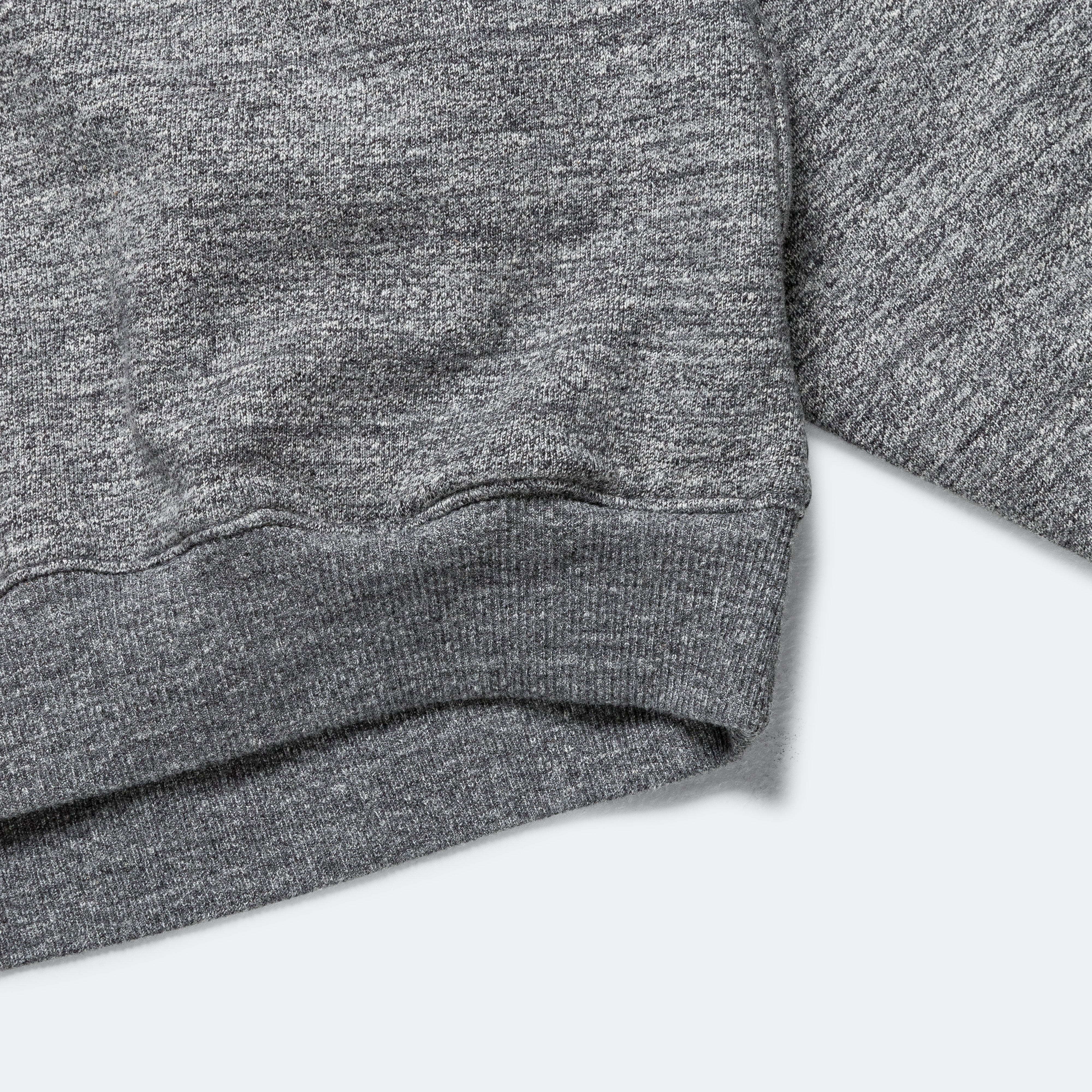 TOP SWT Knit x YABANE Quilt 2TONES BIG SWT - Charcoal/Black - Image 5