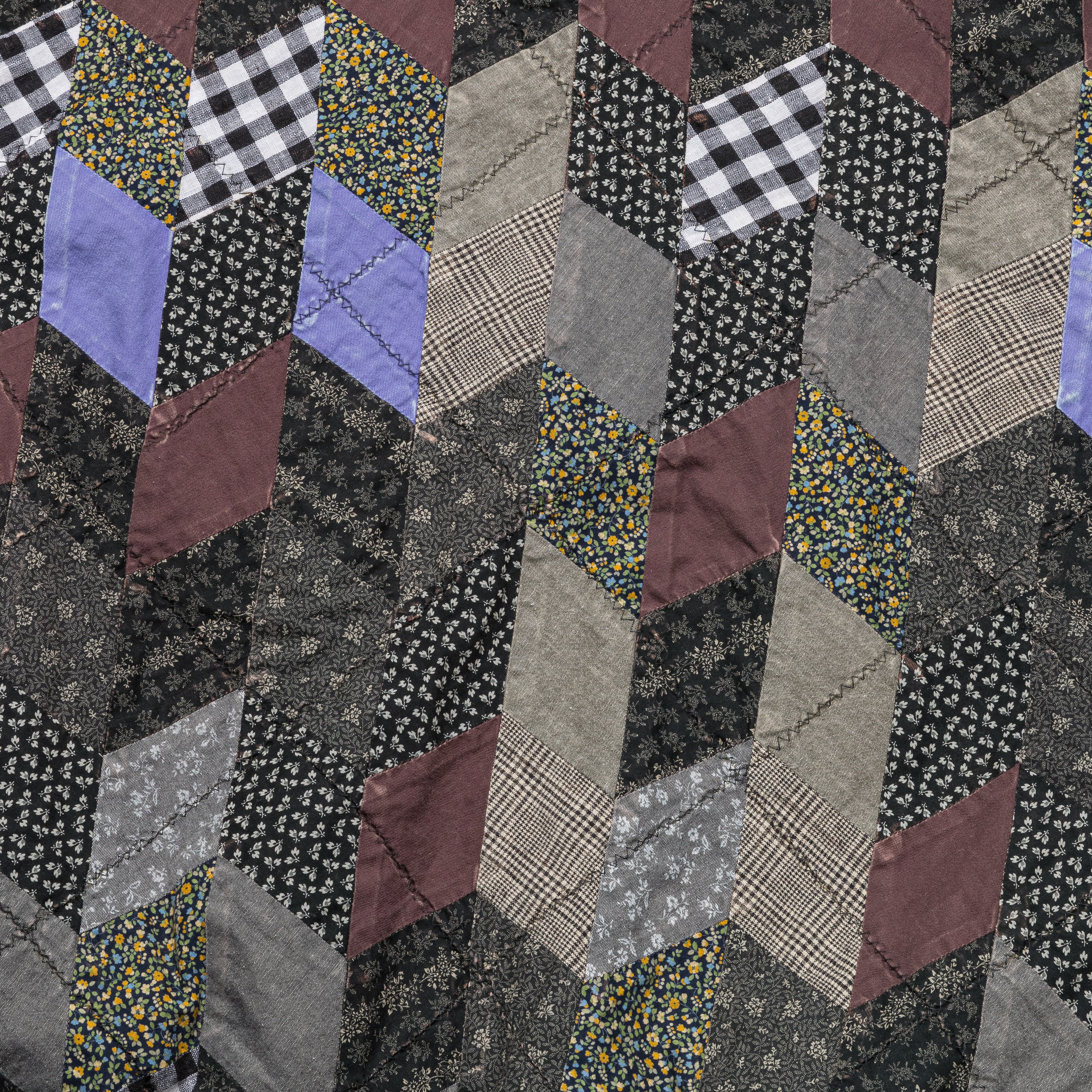 TOP SWT Knit x YABANE Quilt 2TONES BIG SWT - Charcoal/Black - Image 6