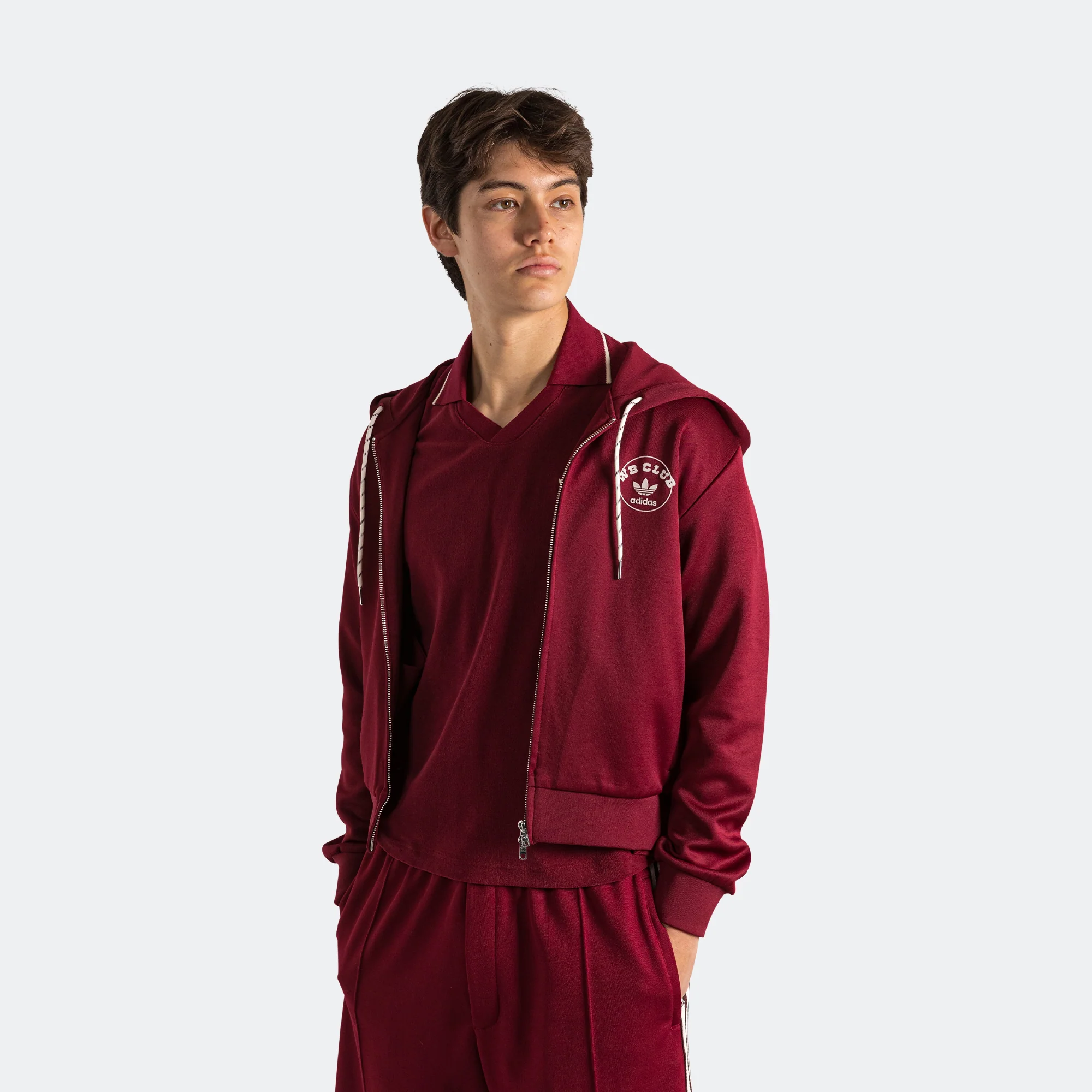 Track Hoodie x Wales Bonner - Core Burgundy - Image 6