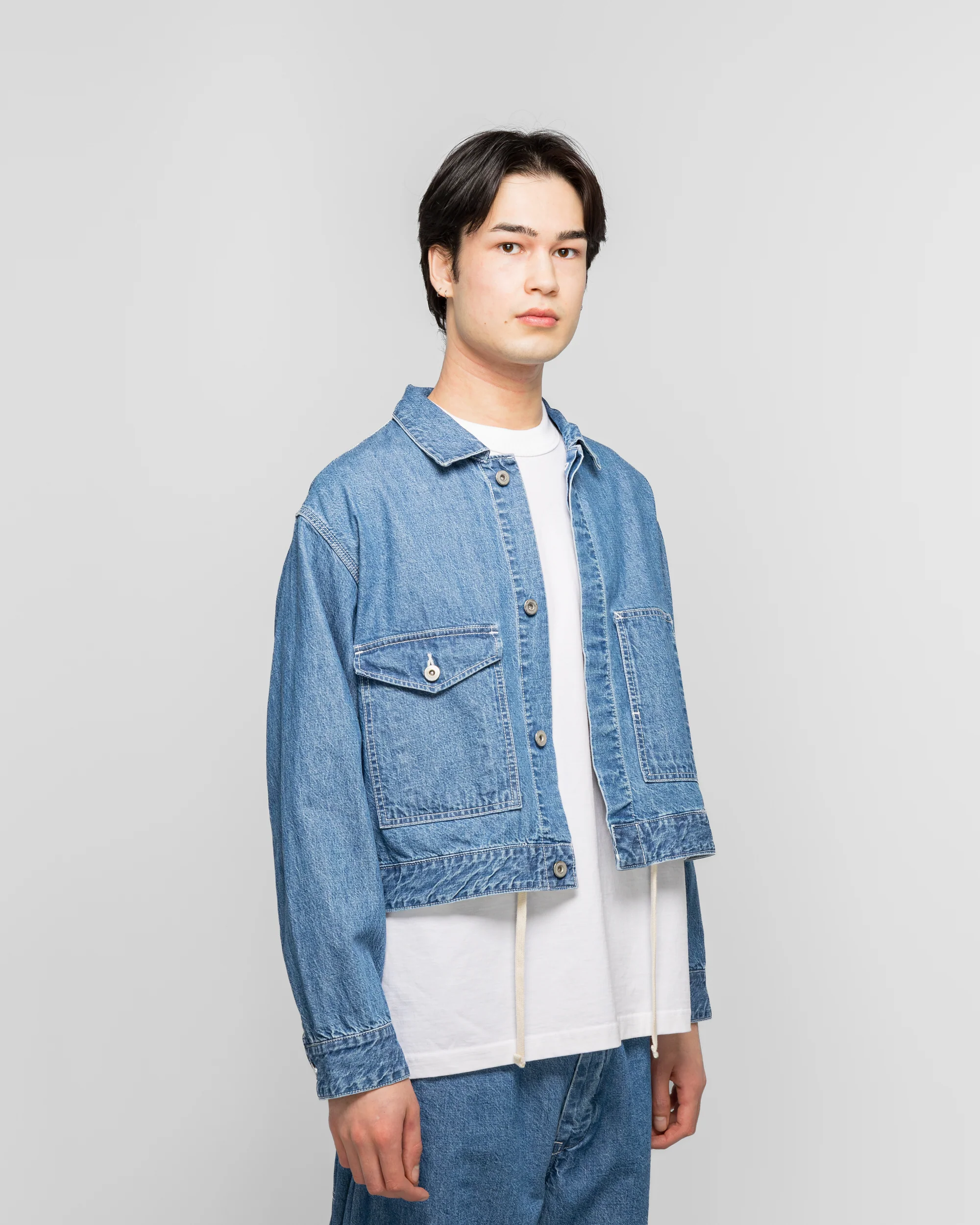 Chopped Coverall Tops - Used Indigo - Image 3