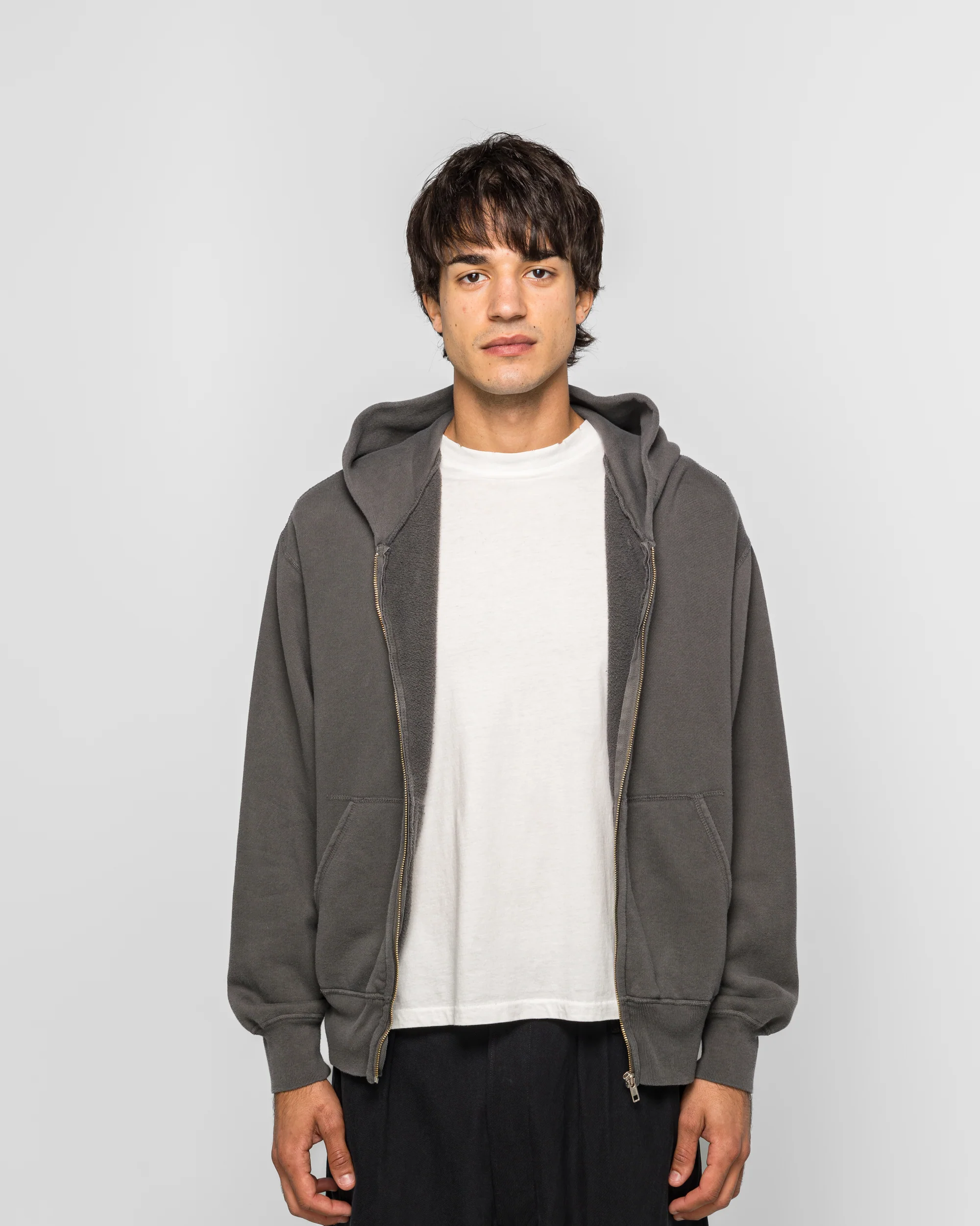 Raglan Zip Hoodie - Black - Image 2