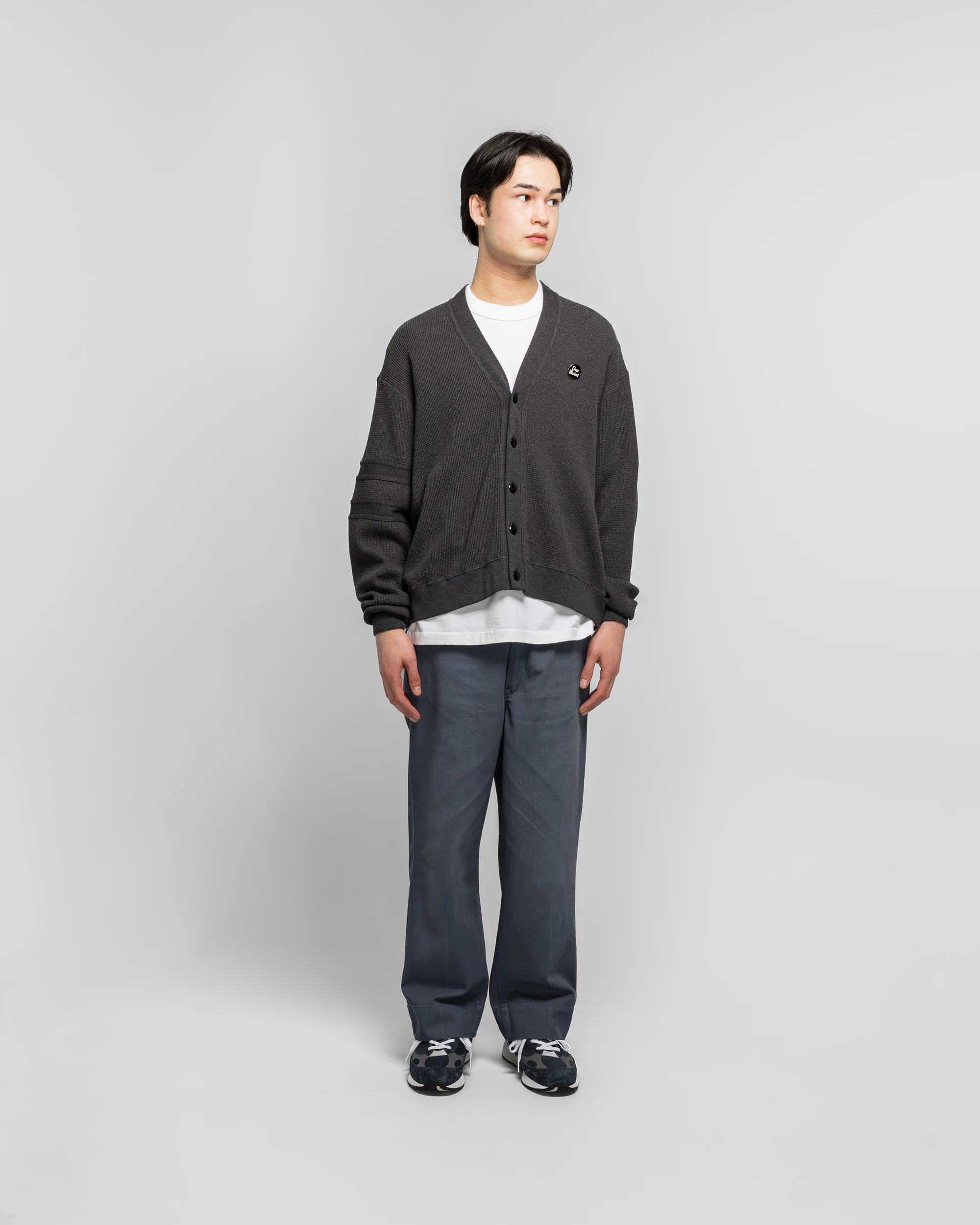 Thermal Cardigan - Top Grey - Image 6