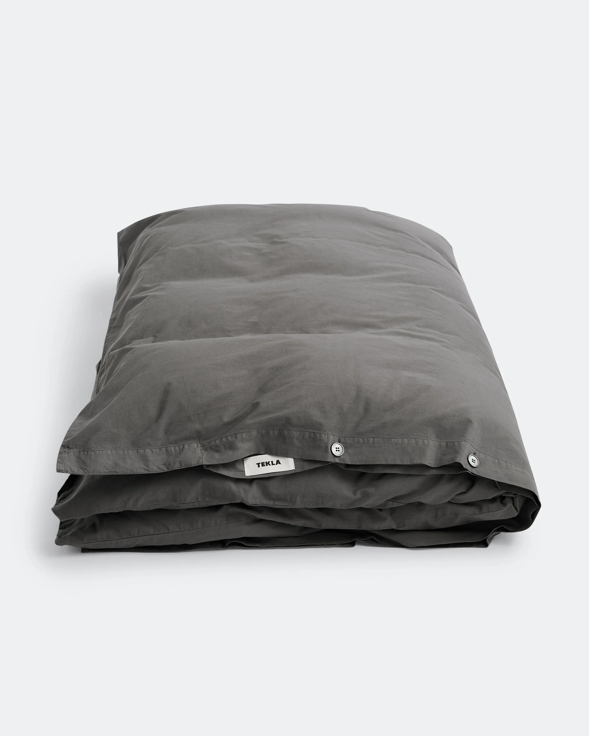 Percale Duvet Cover - Dark Taupe