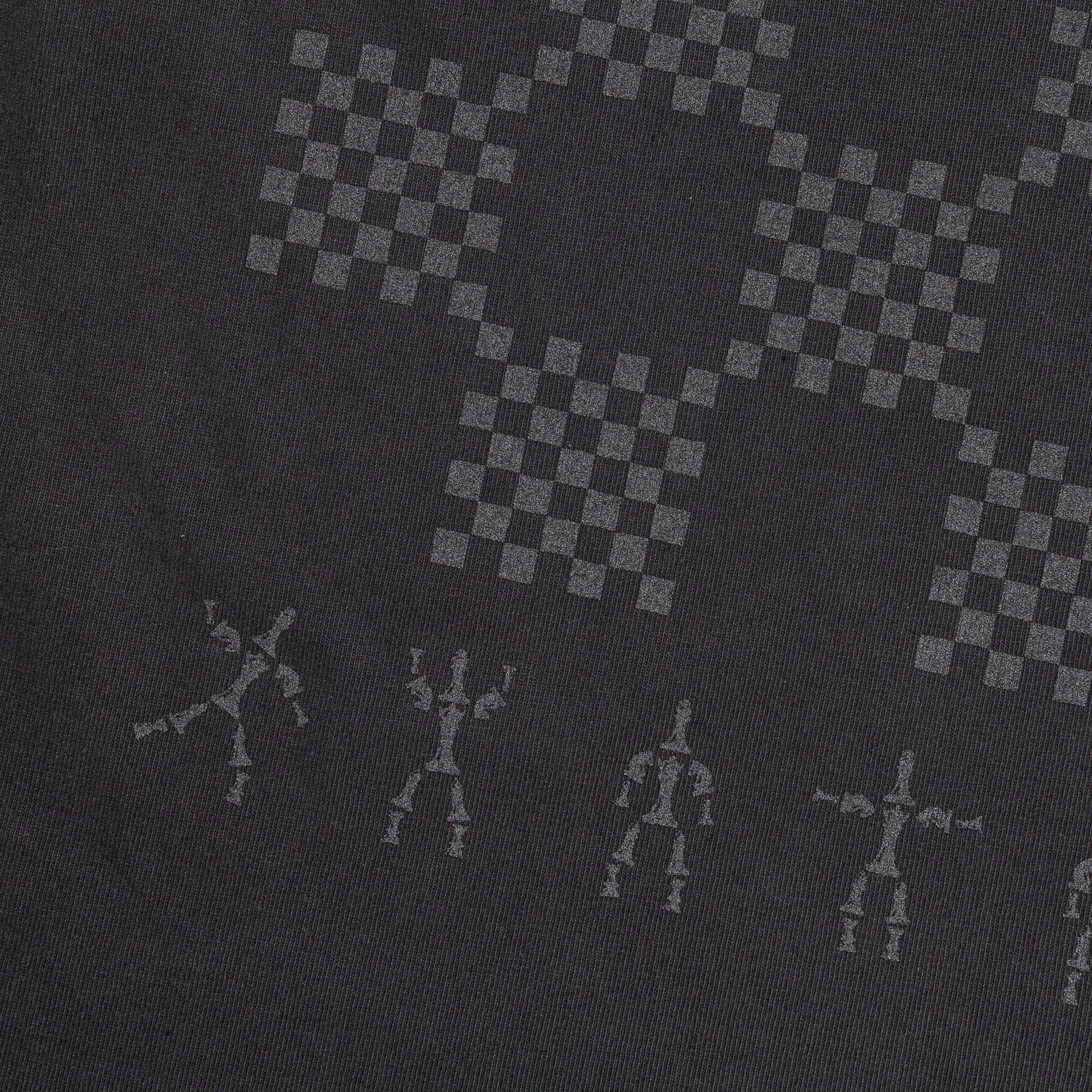UP THERE X ATAB Lab 'Chess Board' Tee - Faded Coal/Reflective - Image 10