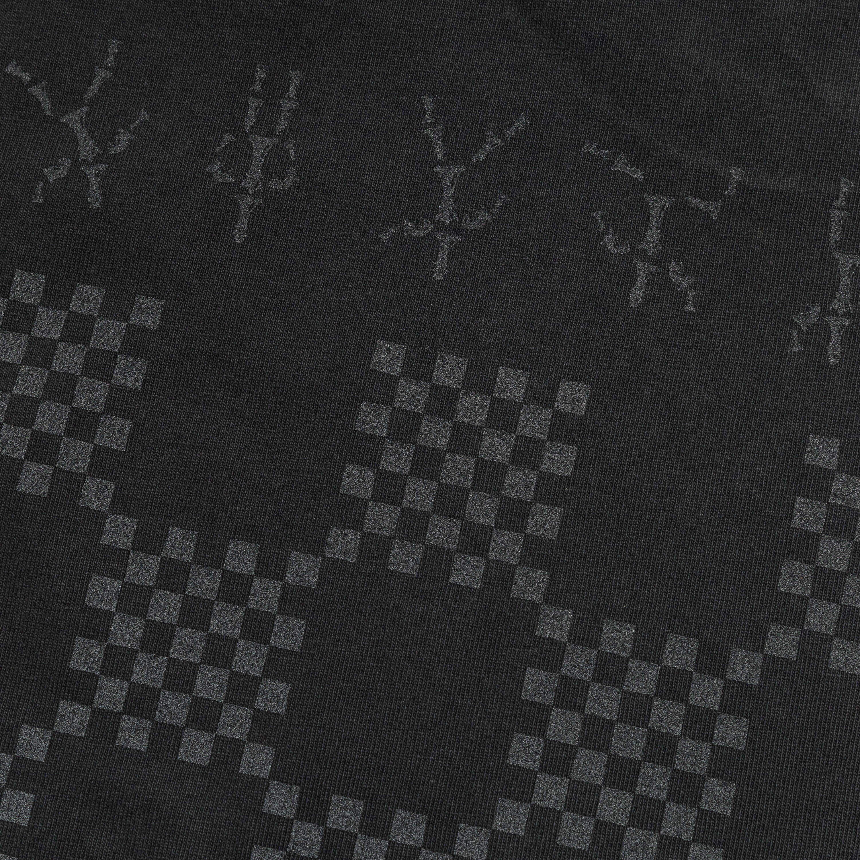 UP THERE X ATAB Lab 'Chess Board' Tee - Faded Coal/Reflective - Image 7