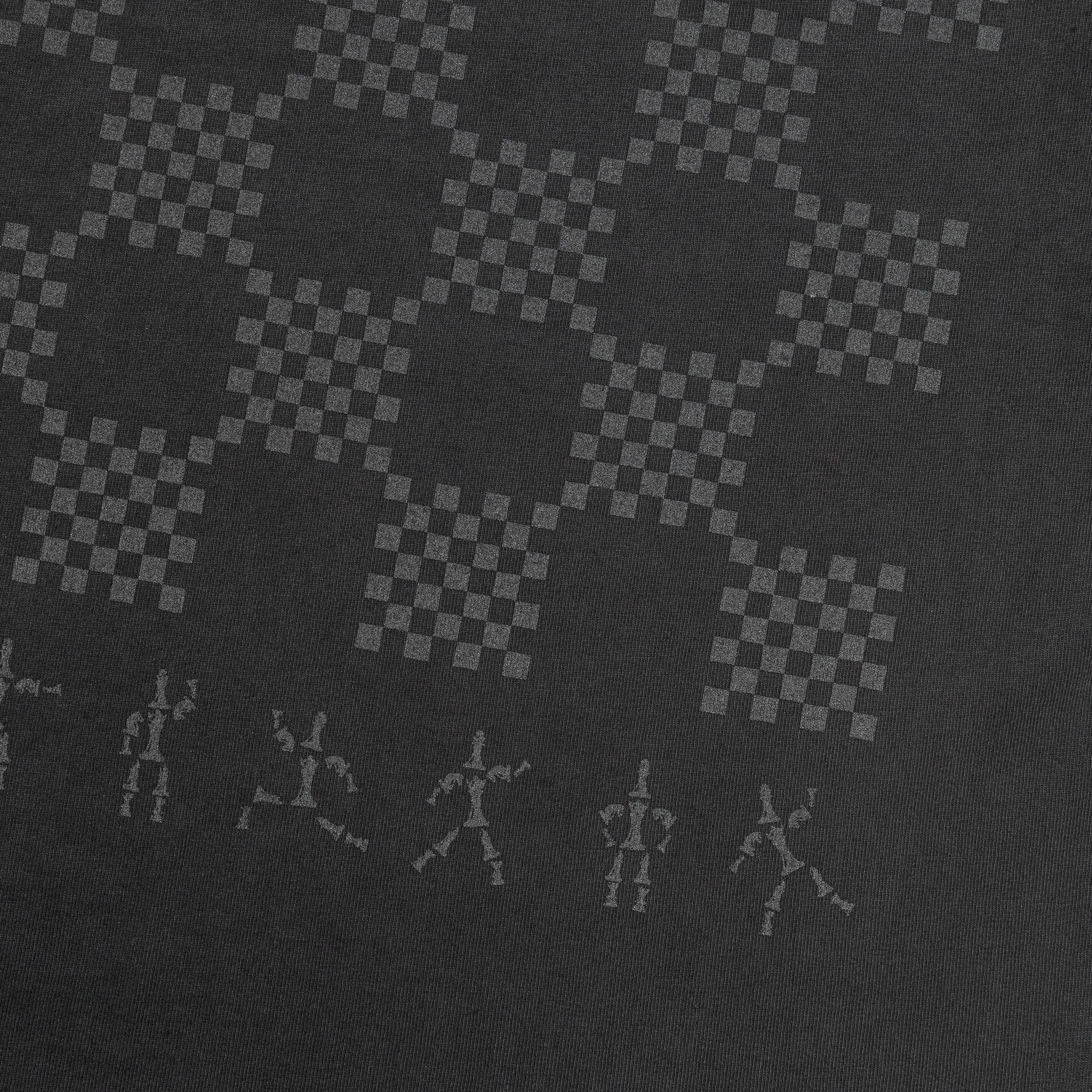 UP THERE X ATAB Lab 'Chess Board' Tee - Faded Coal/Reflective - Image 9
