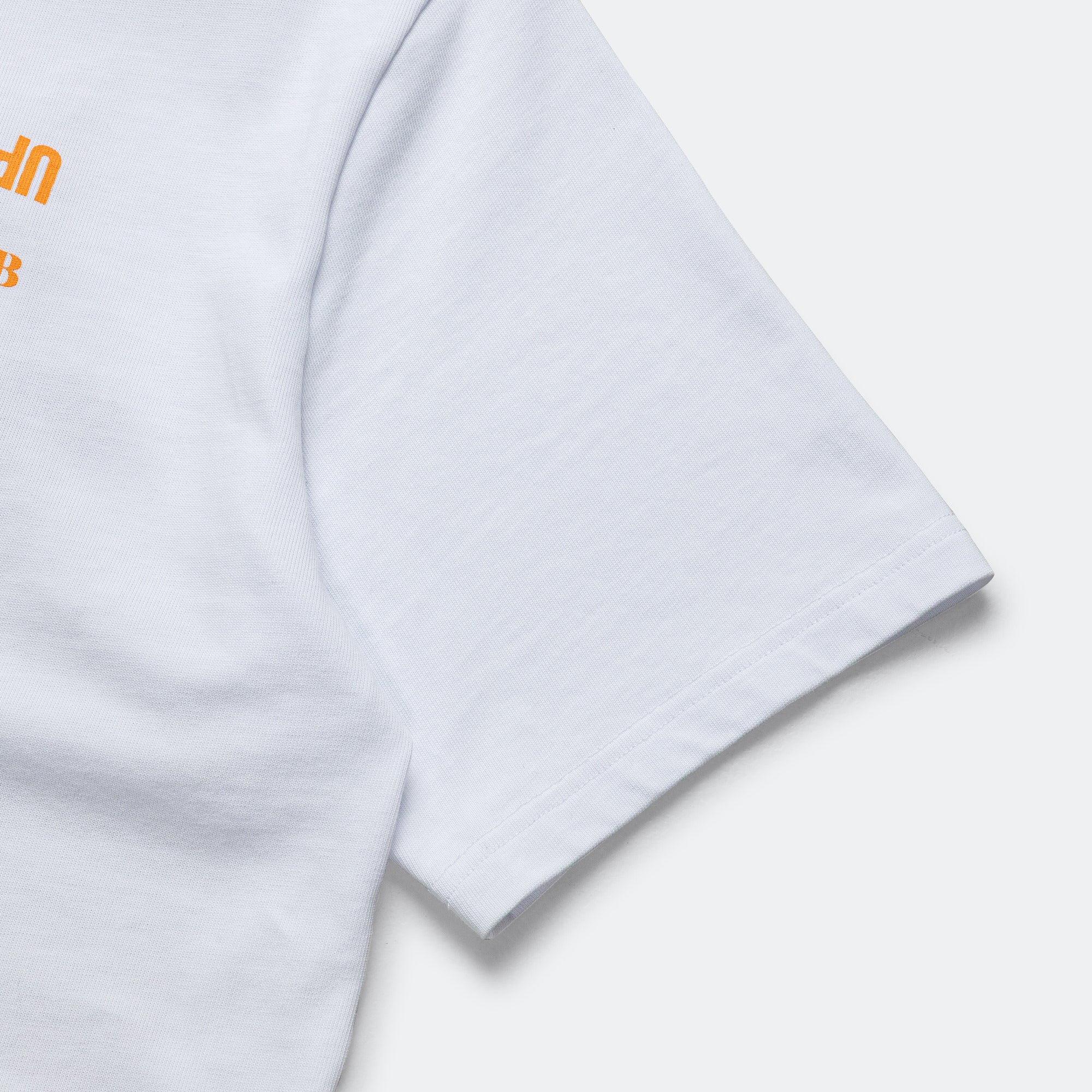 UP THERE X ATAB Lab 'Chess Man' Tee - White/Tangelo - Image 3