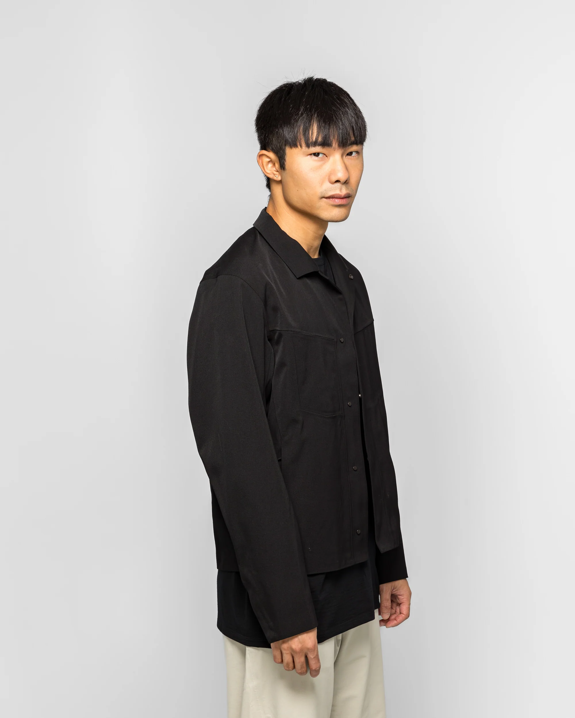 Voronoi Wool Jacket - Black - Image 3