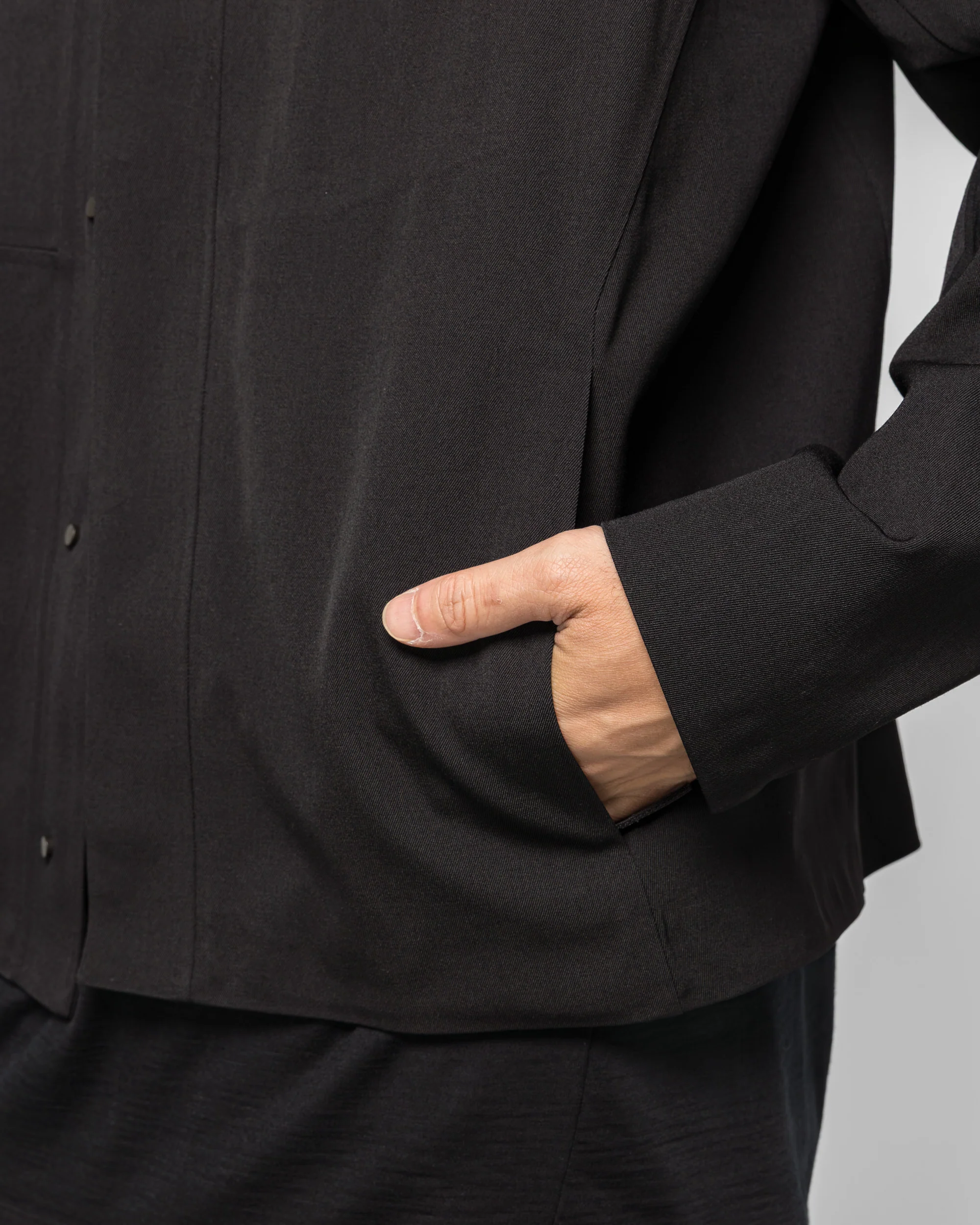 Voronoi Wool Jacket - Black - Image 5