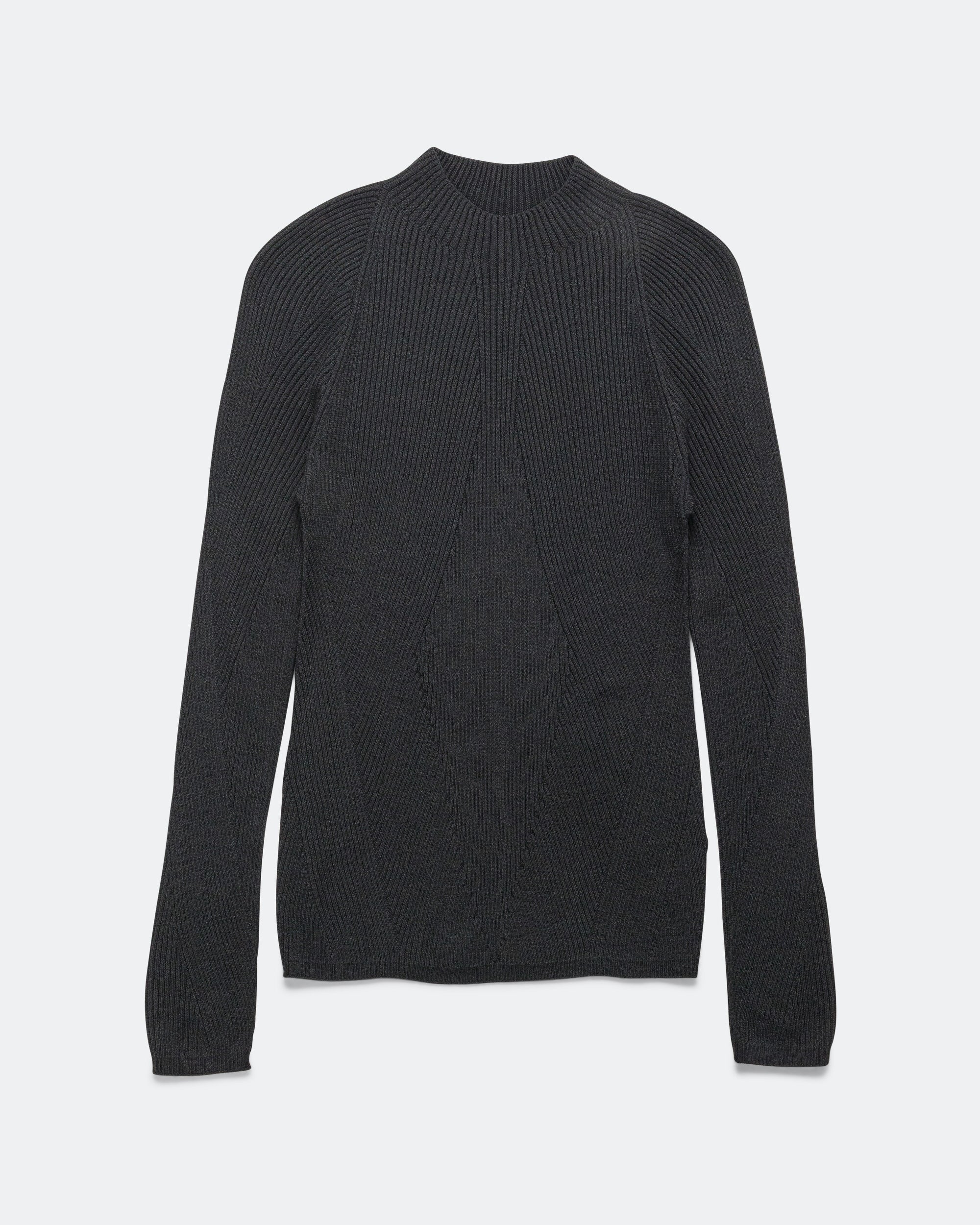 Womens Conic Wool Midlayer - Black