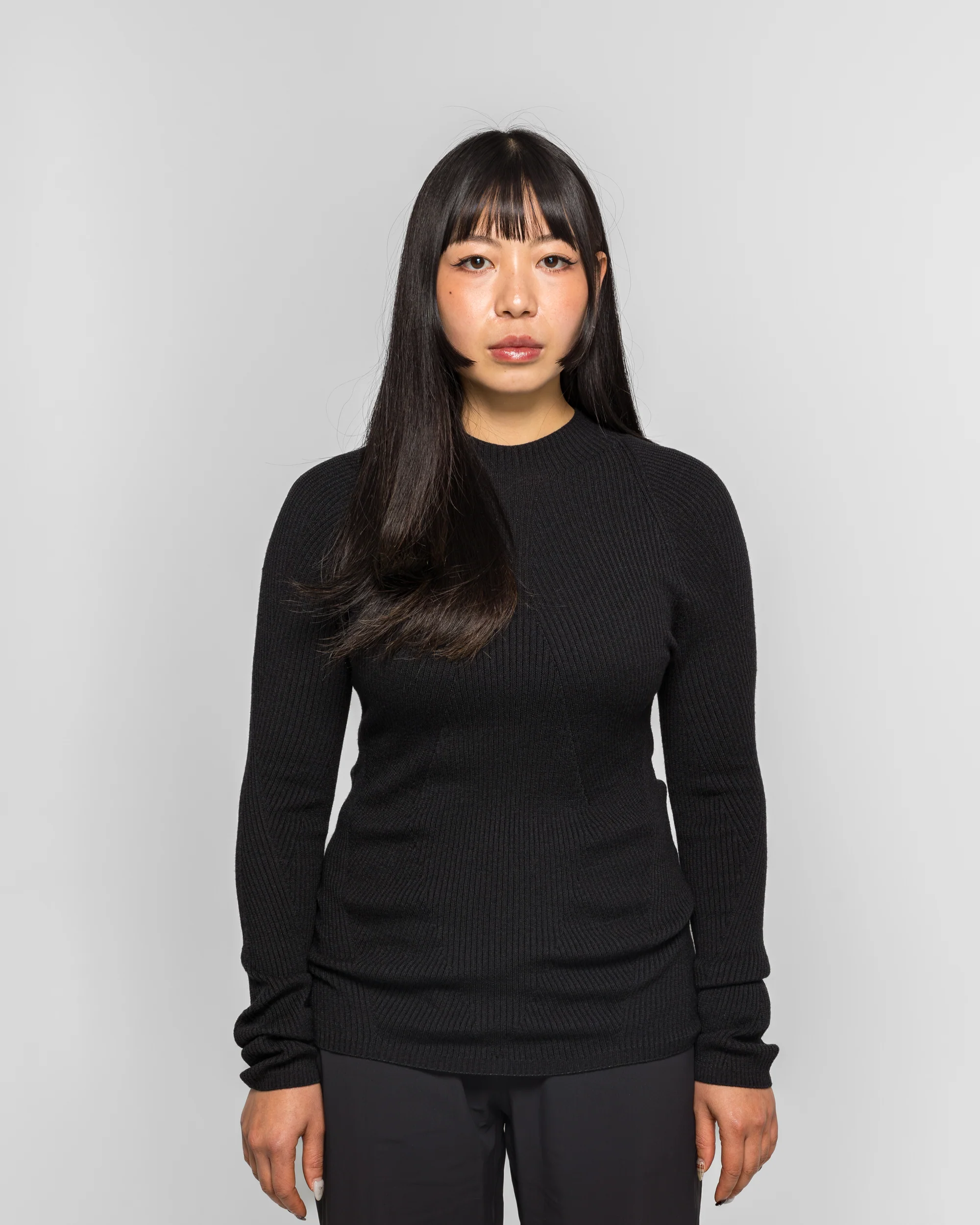 Womens Conic Wool Midlayer - Black - Image 2