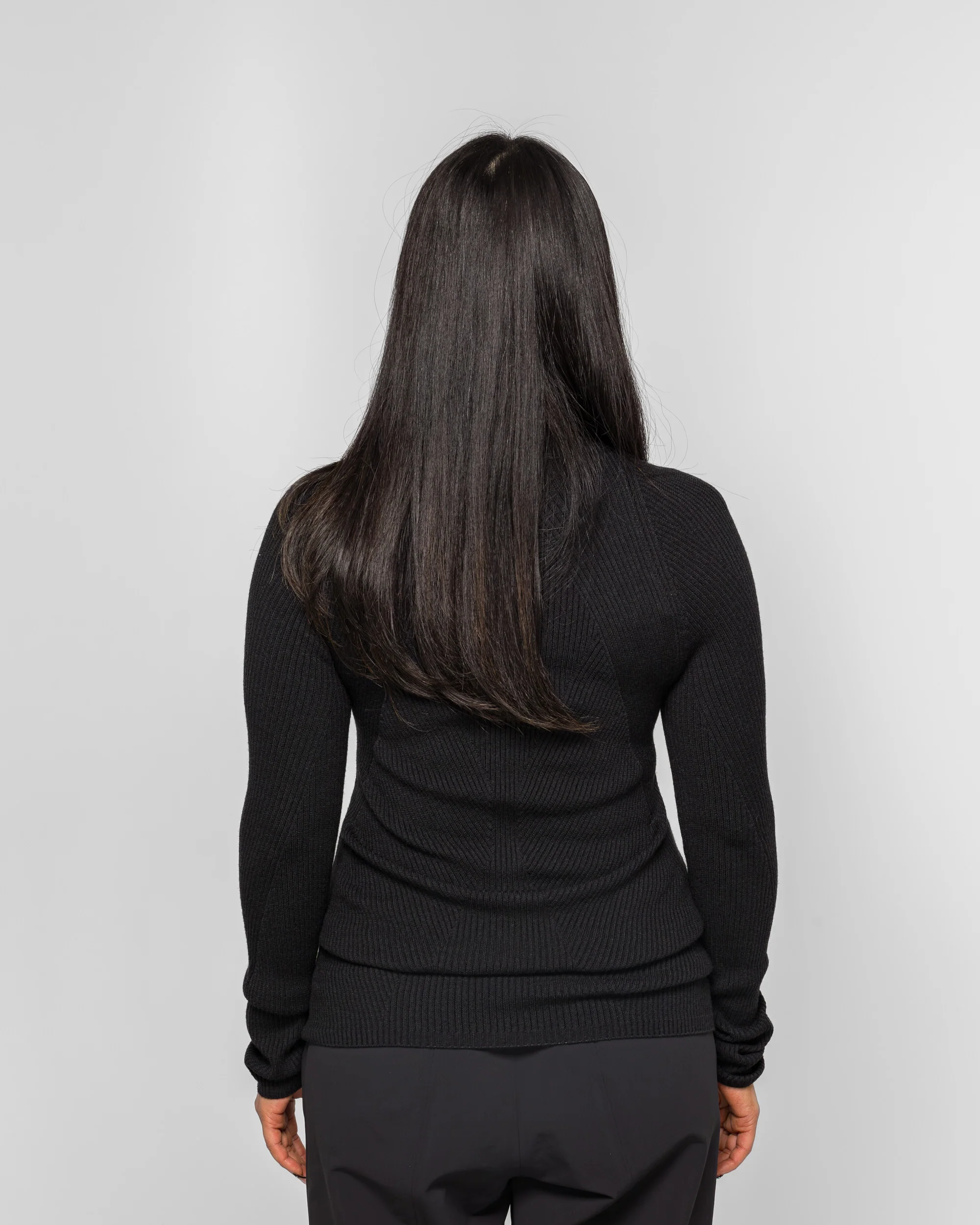 Womens Conic Wool Midlayer - Black - Image 4