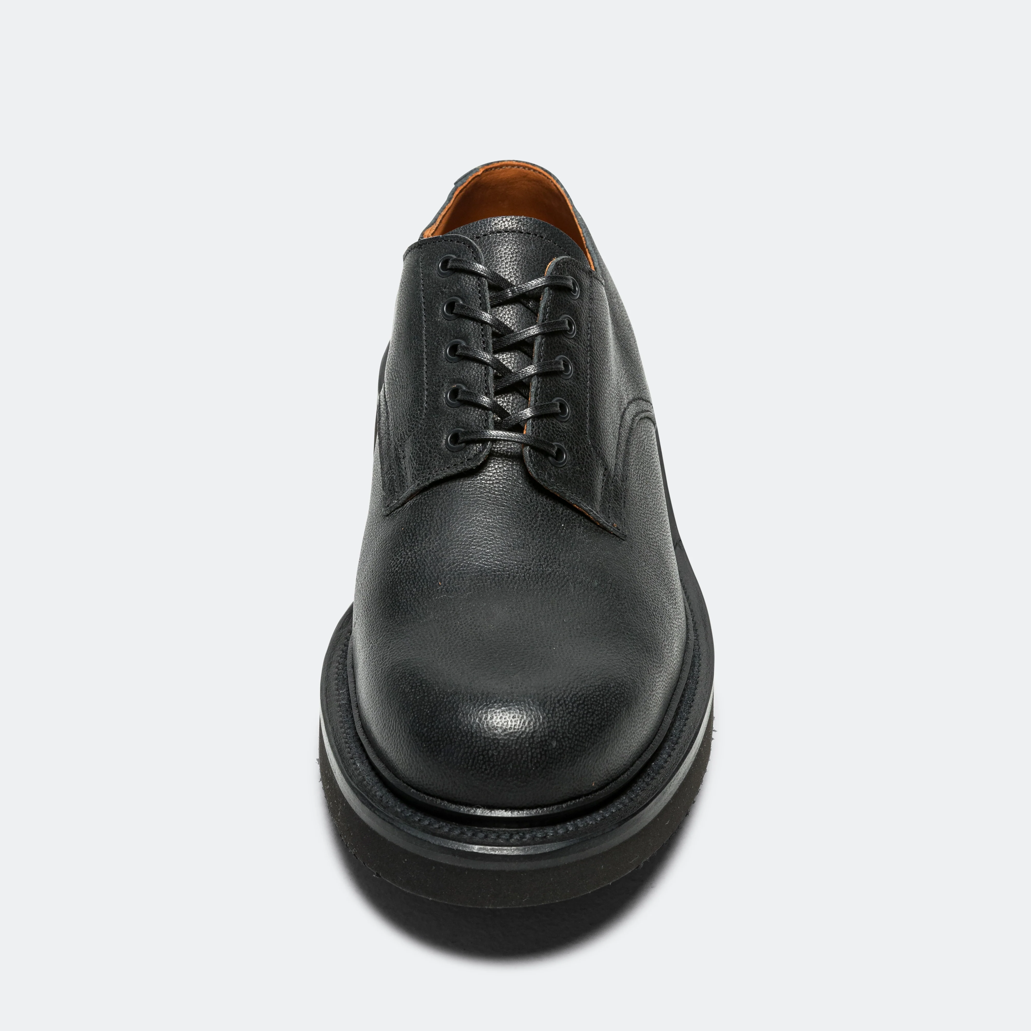 Rockland Blucher by UP THERE - Waxed Camel Nero - Image 6