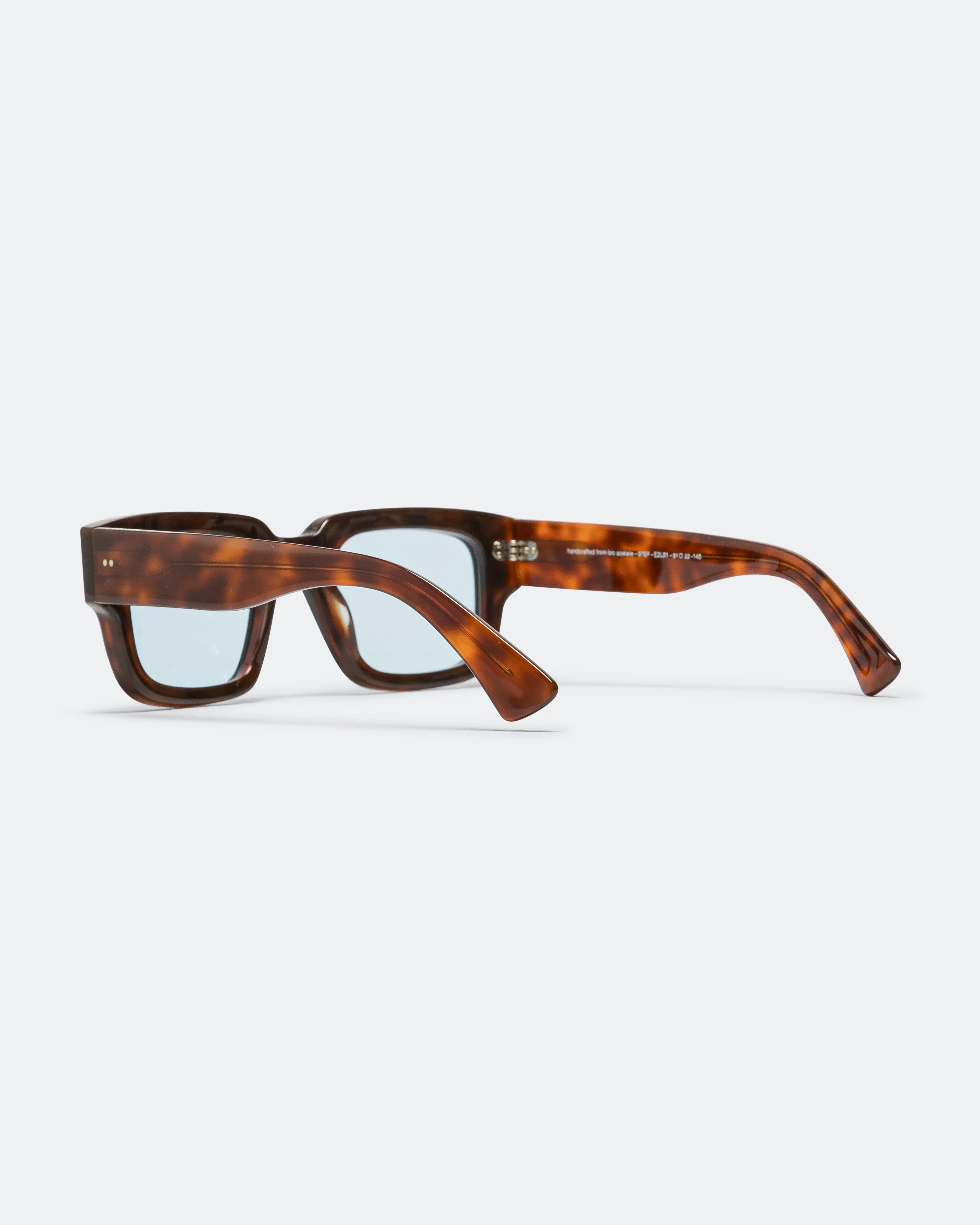 Stef Noir Lamine Ecaille Blonde E2L81 - Verres Bleu Tamise - Image 3