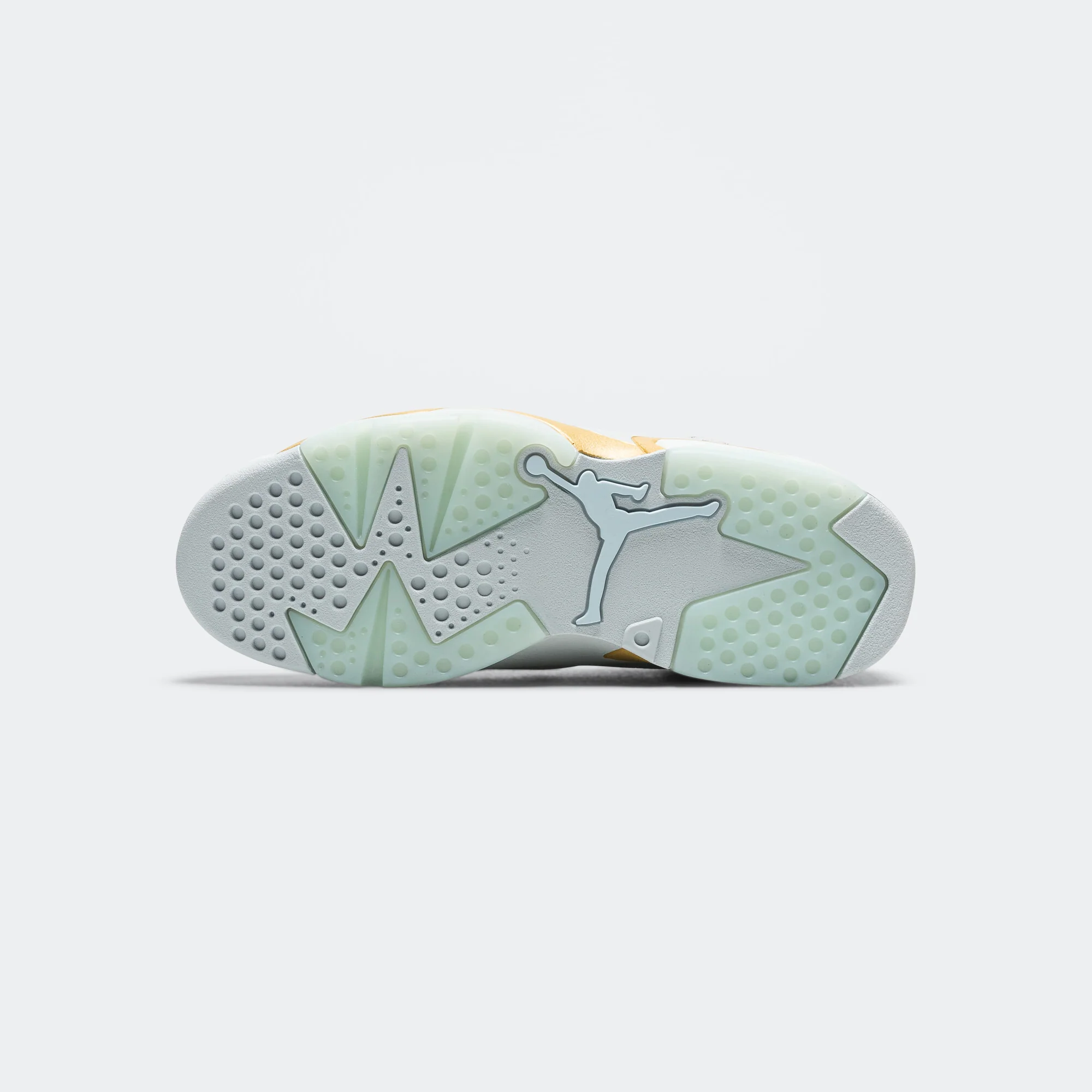 Womens Air Jordan 6 Retro - Pure Platinum/Glacier Blue-Metallic Gold - Image 5