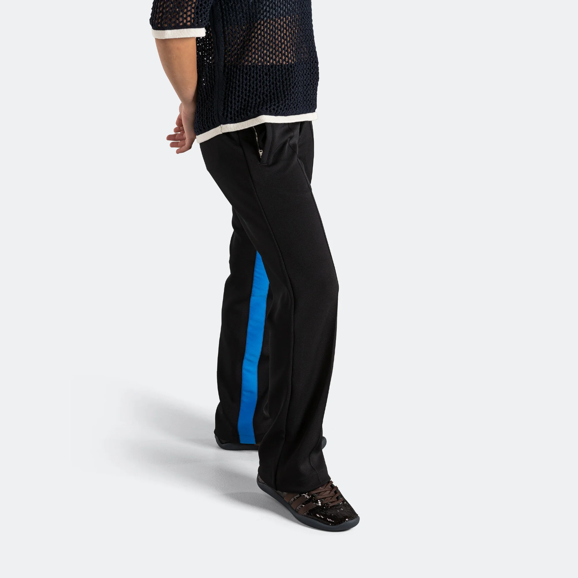 Womens Pique Track Pant x Wales Bonner - Black - Image 3