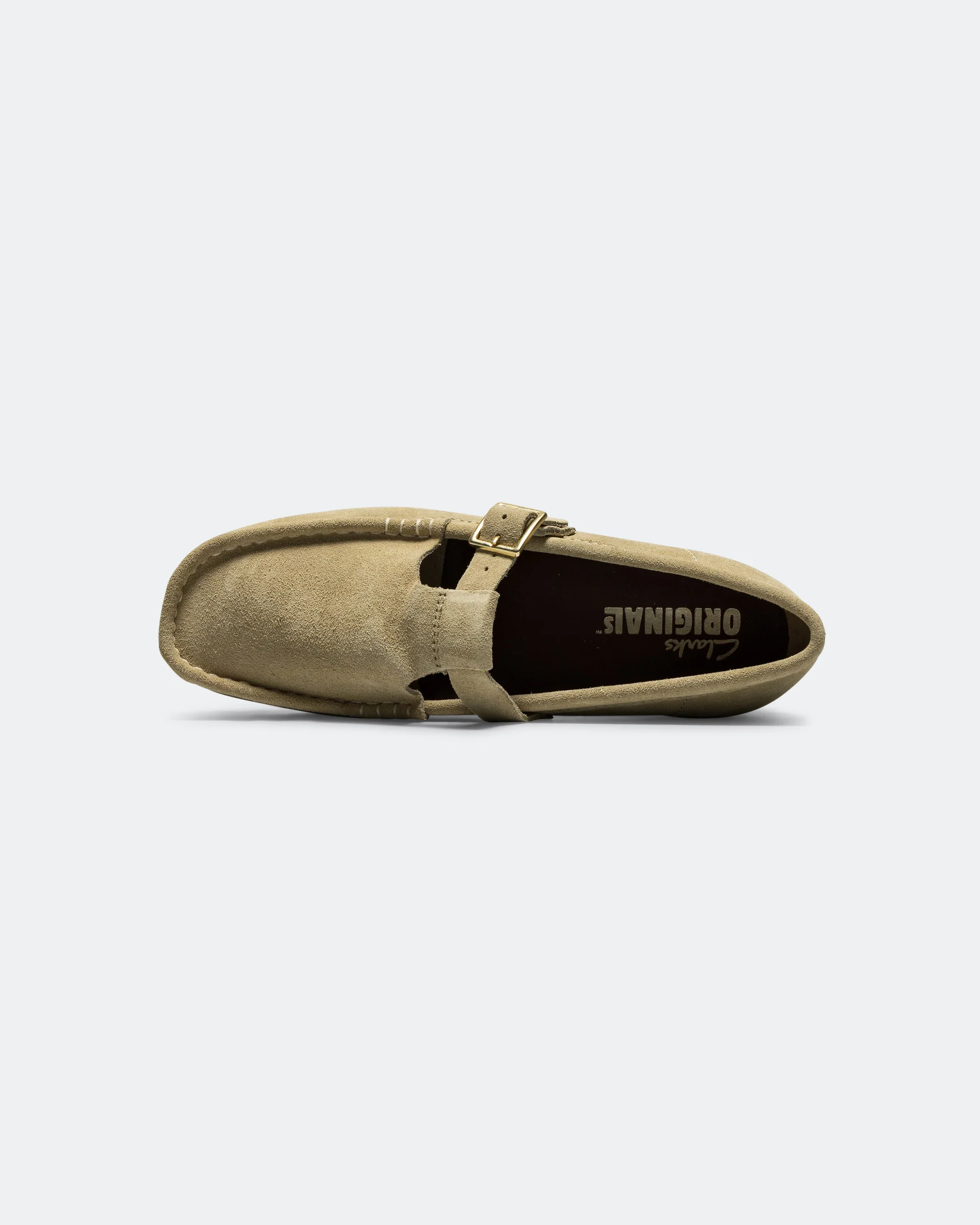 Womens Wallabee T Bar - Maple Suede - Image 4