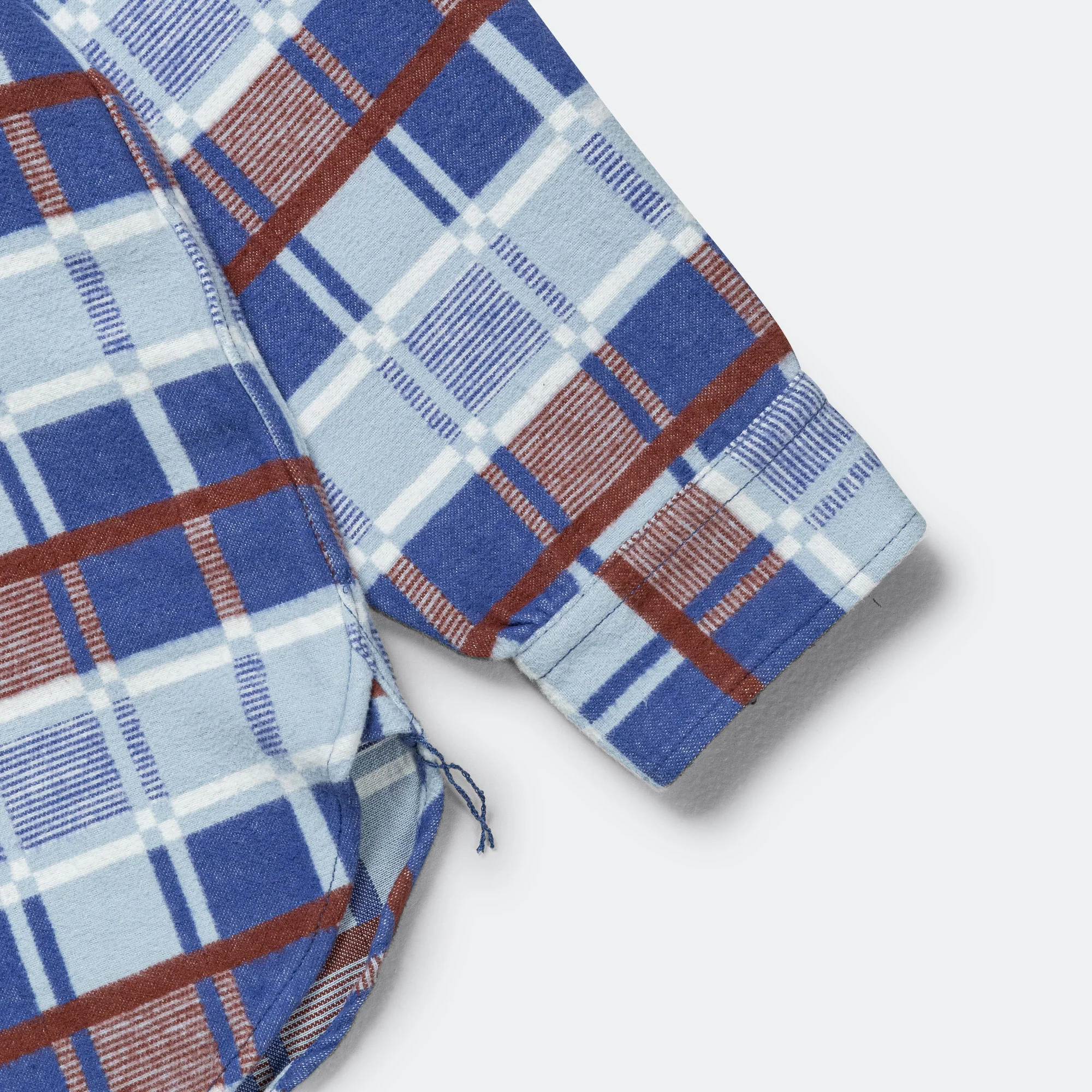 WORK Classic Fit Block Plaid Jacquard - Sax - Image 5