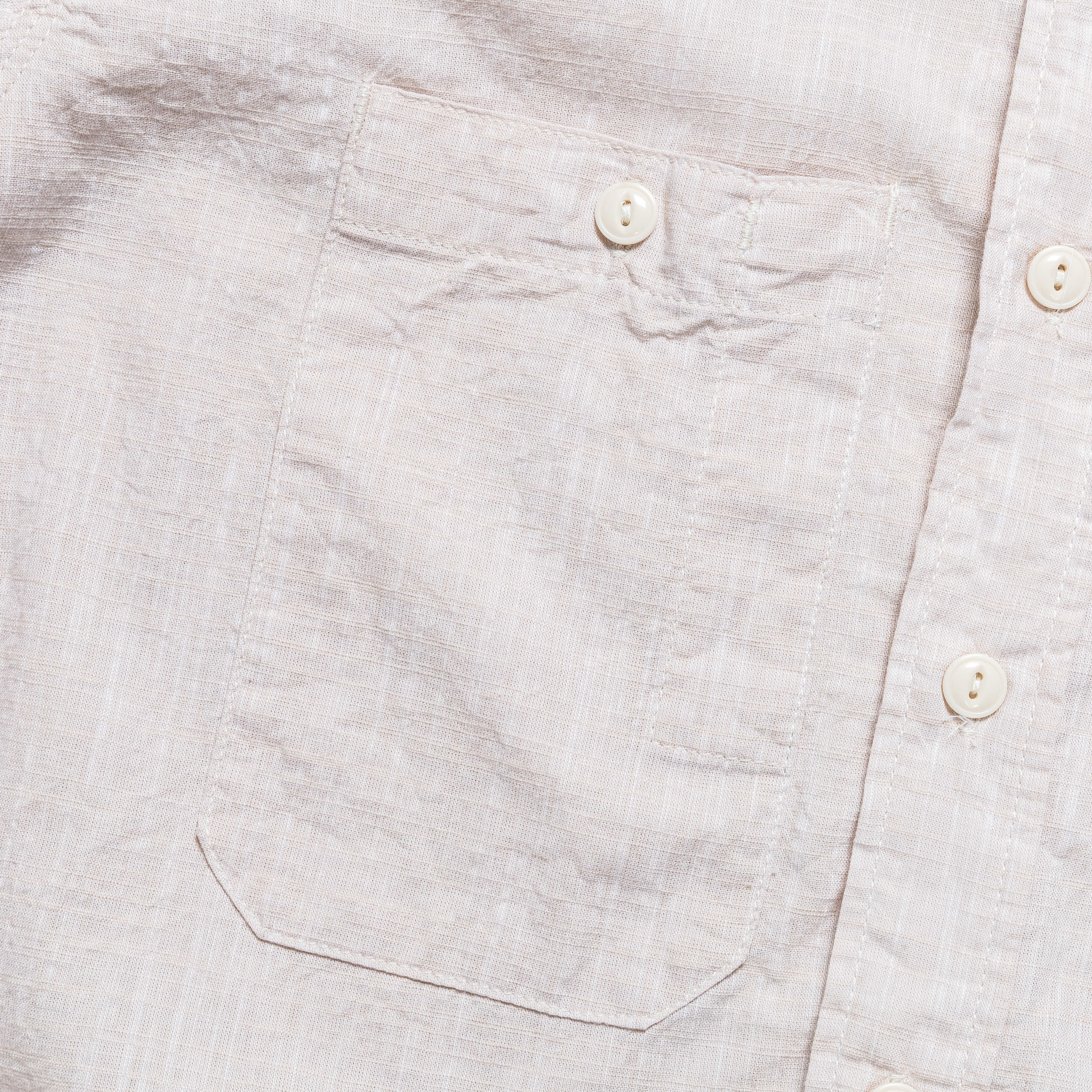 Work Shirt - Beige Cotton Slab - Image 4